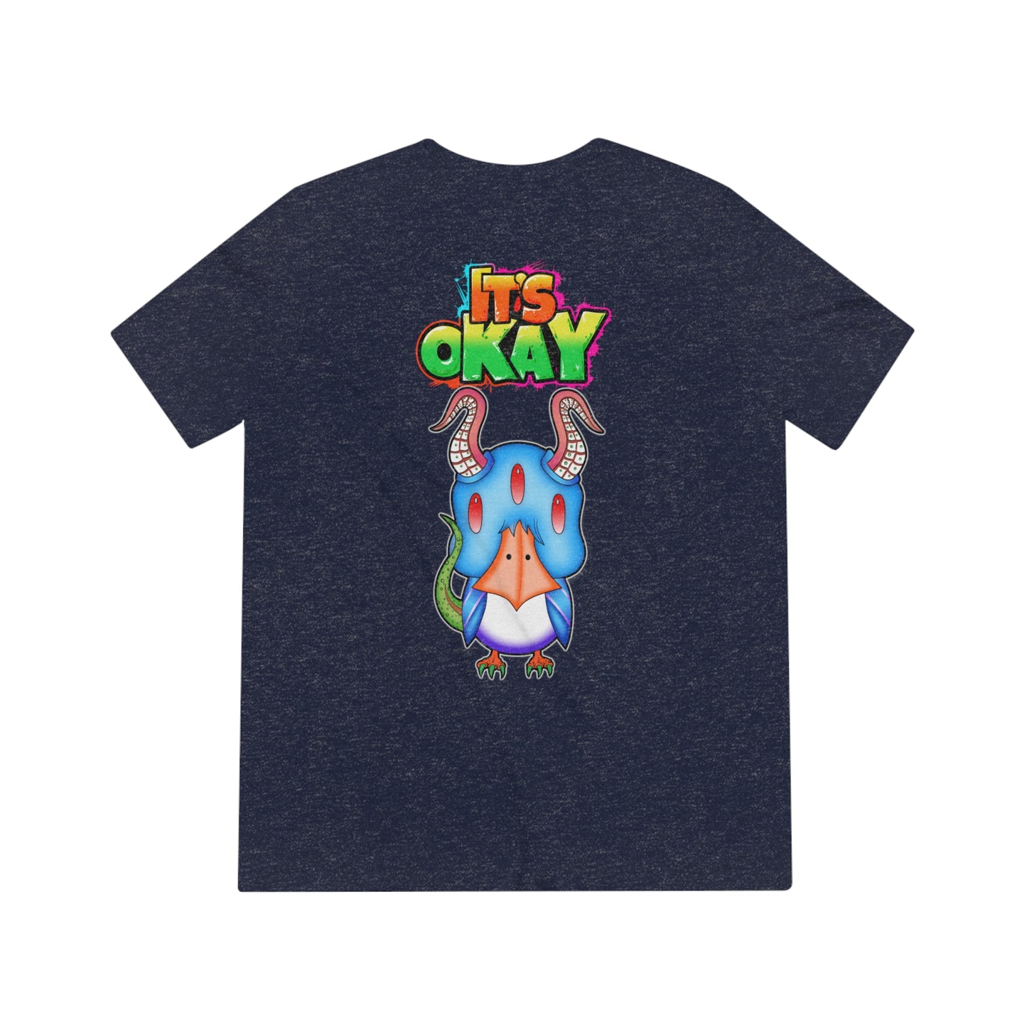 It's Okay Unisex Triblend Tee with Krishade