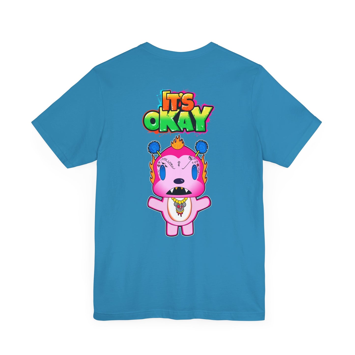 T-shirt with Koshi Bear Logo and  Phu from the It's Okay Collection