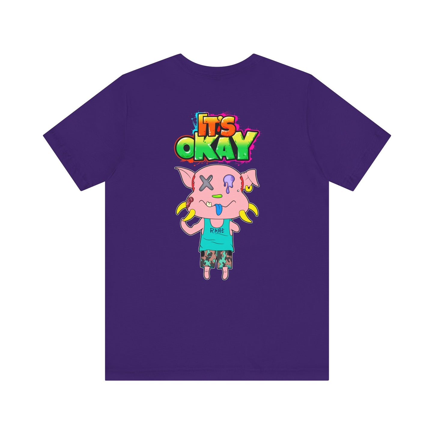 T-shirt with Koshi Bear Logo and Peasy from the It's Okay Collection