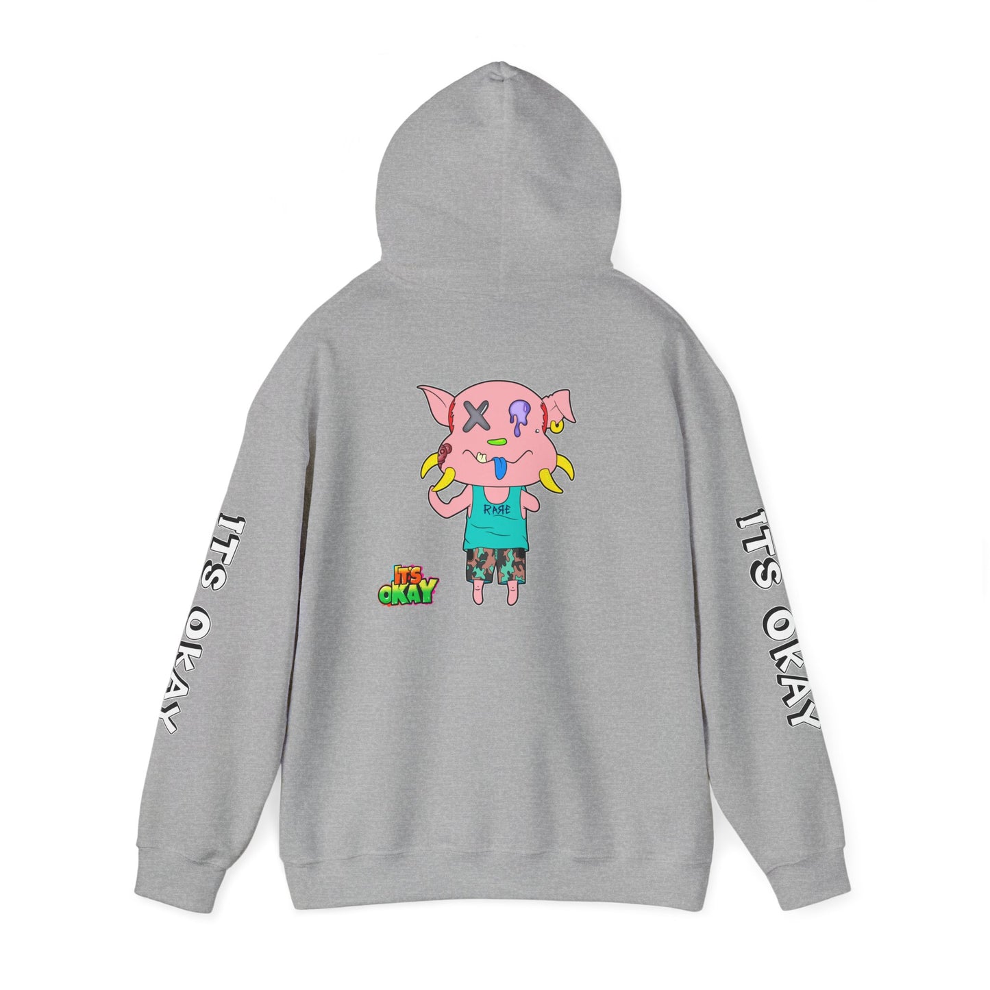 Graffiti It's Okay Unisex Hoodie Sweatshirt with Peasy