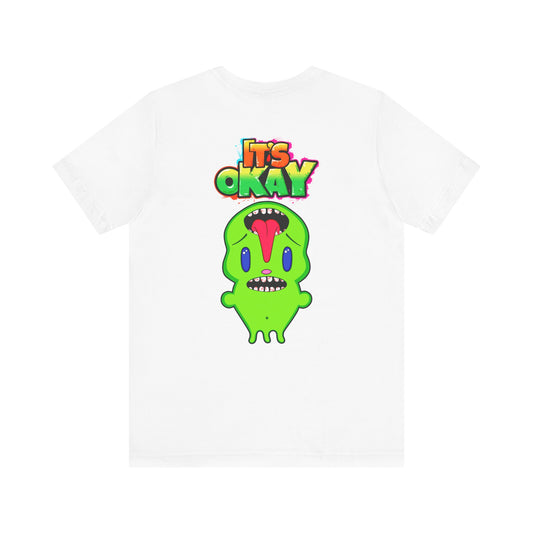 T-shirt with Koshi Bear Logo and  Phutie from the It's Okay Collection