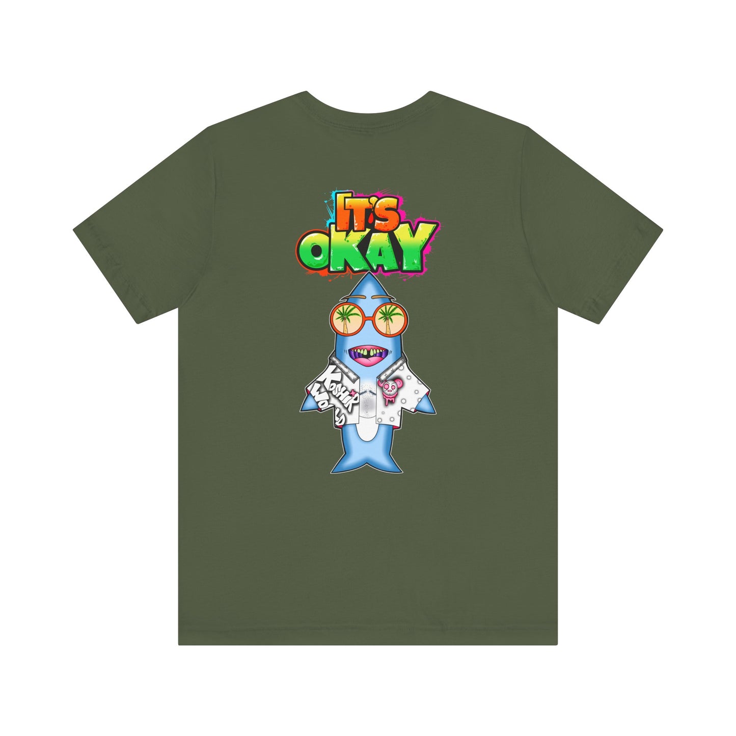 T-shirt with Koshi Bear Logo and Jawbo from the It's Okay Collection