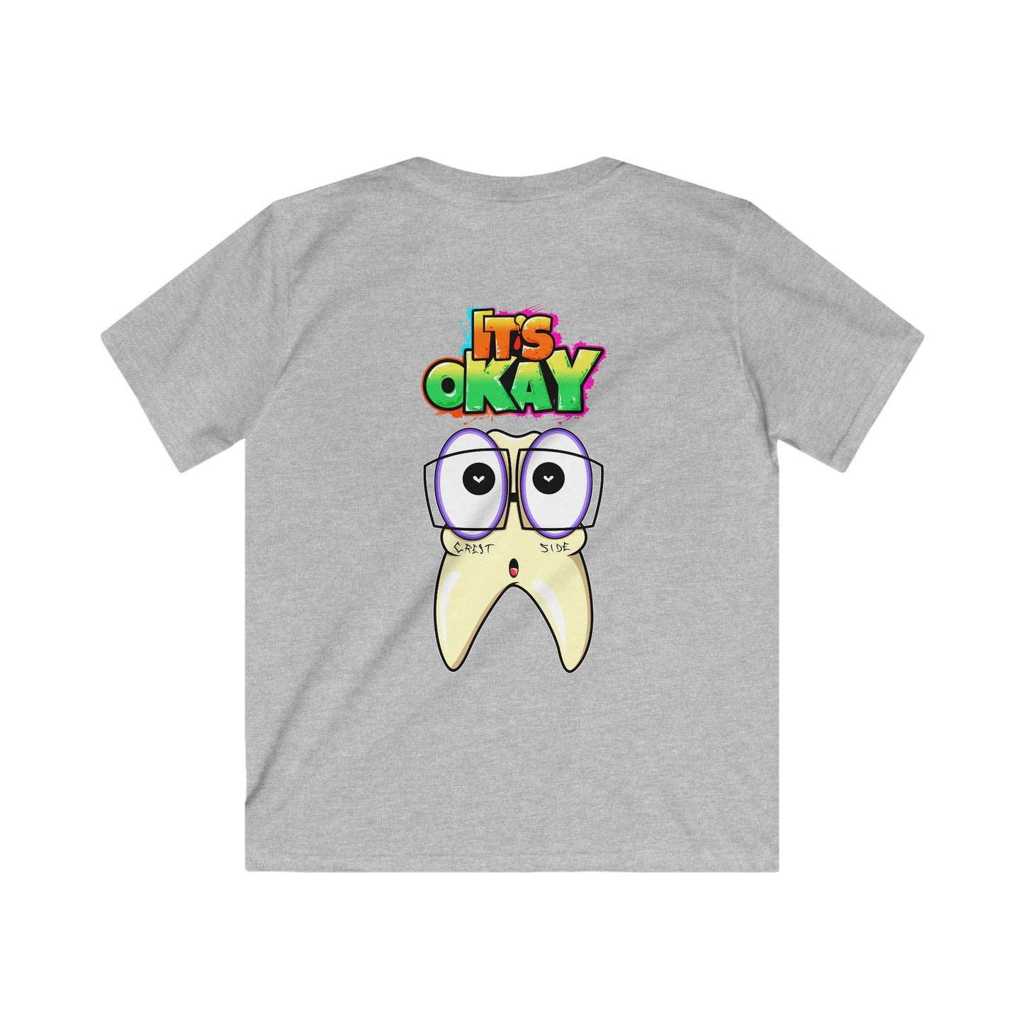 Kids Softstyle Tee with Timmi The Tooth From the It's okay collection