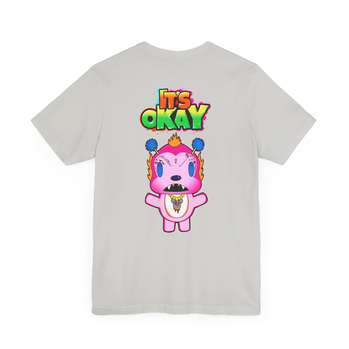 T-shirt with Koshi Bear Logo and  Phu from the It's Okay Collection