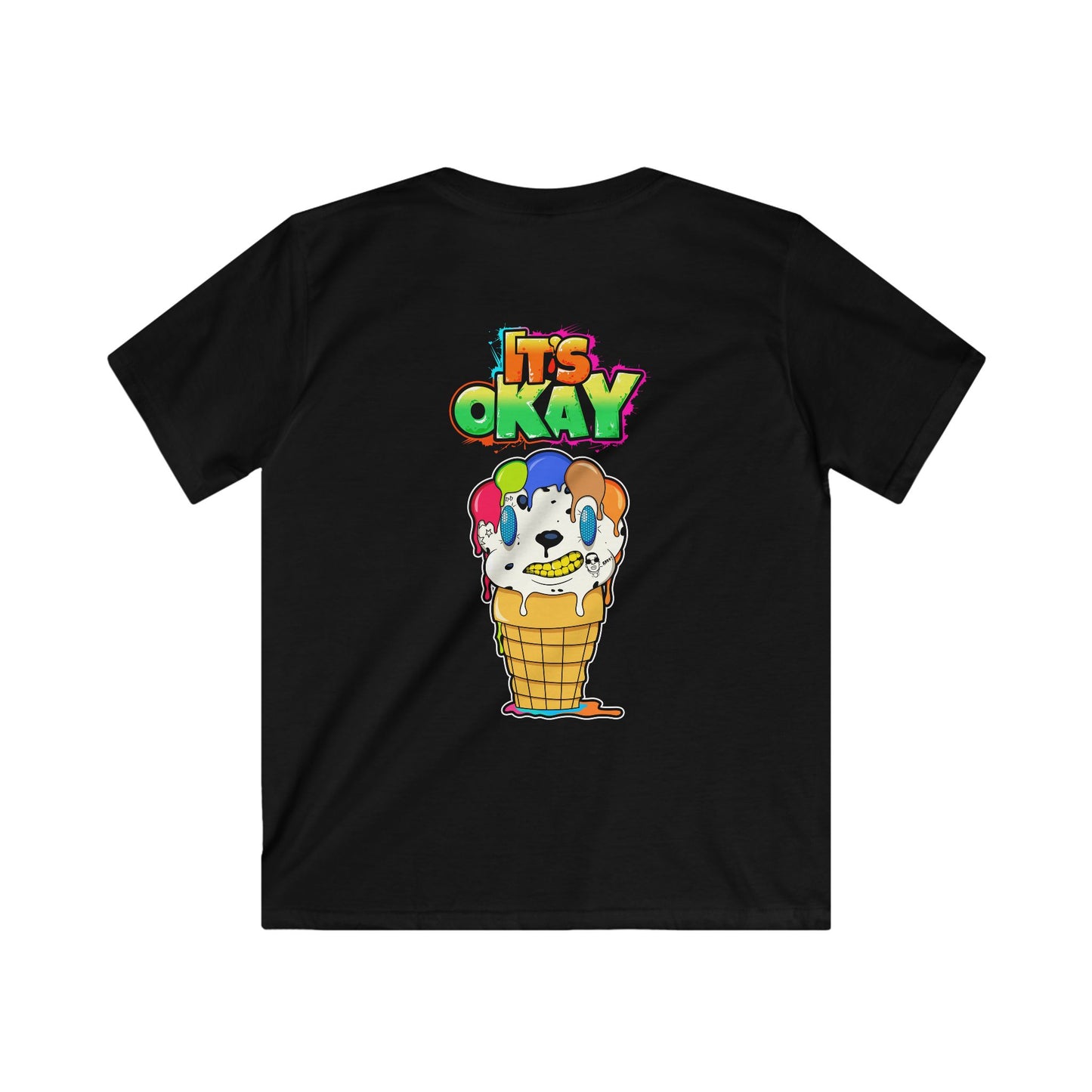 Kids Softstyle Tee with Lil' Drippi Characters, Est 2020 Logo