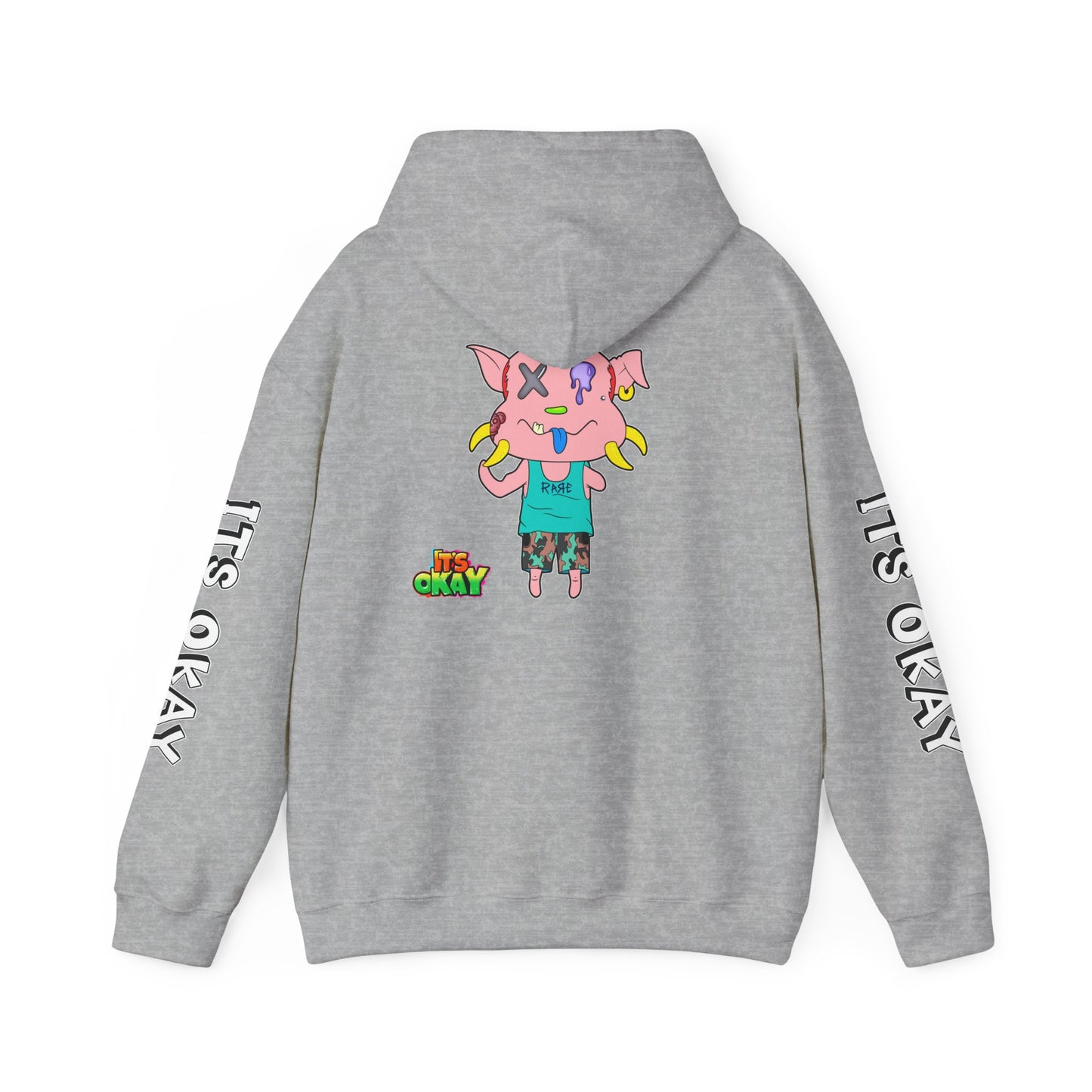 Graffiti It's Okay Unisex Hoodie Sweatshirt with Peasy