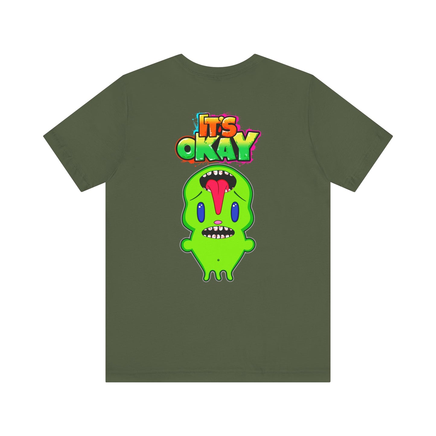 T-shirt with Koshi Bear Logo and  Phutie from the It's Okay Collection