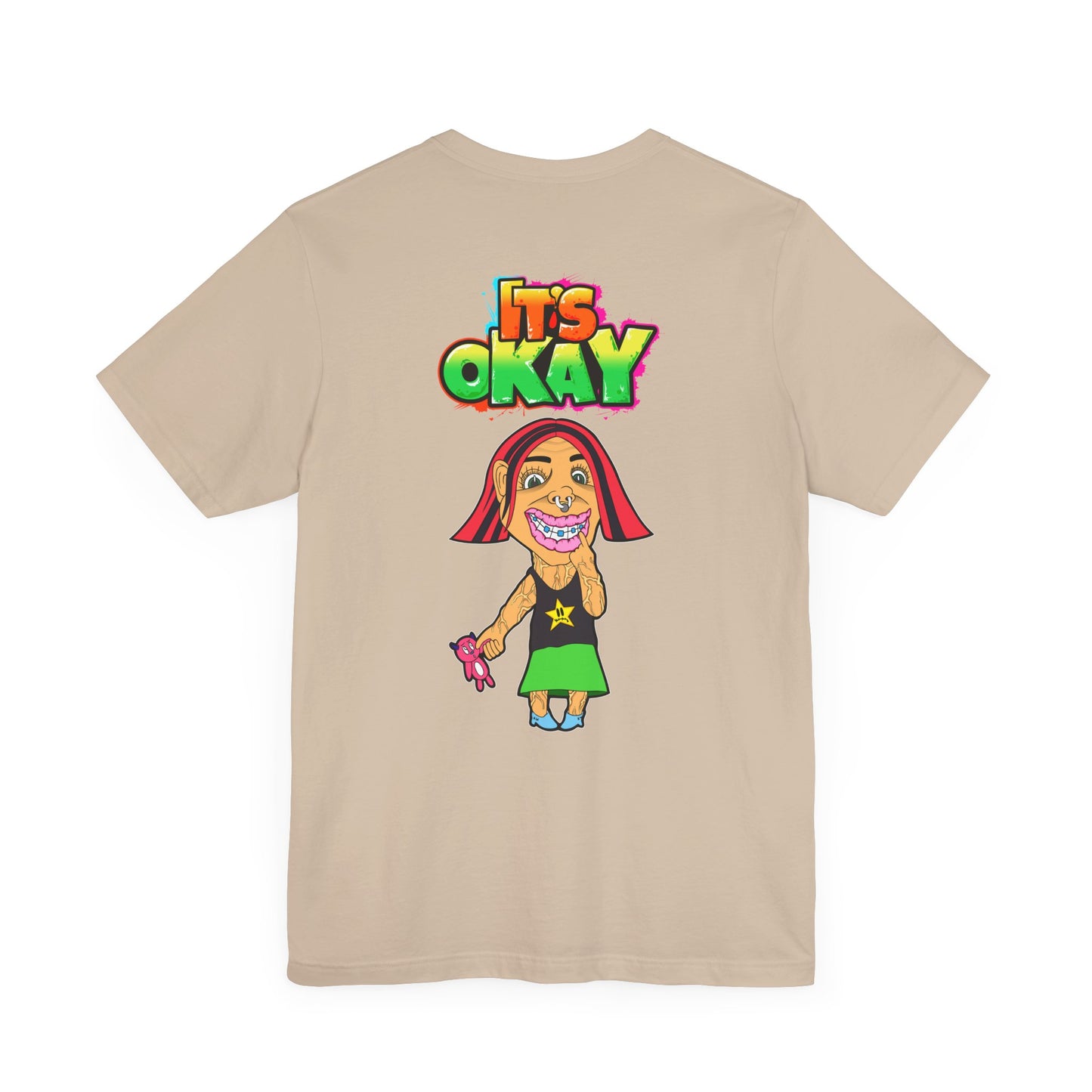 T-shirt with Koshi Bear Logo and Andy from the It's Okay Collection