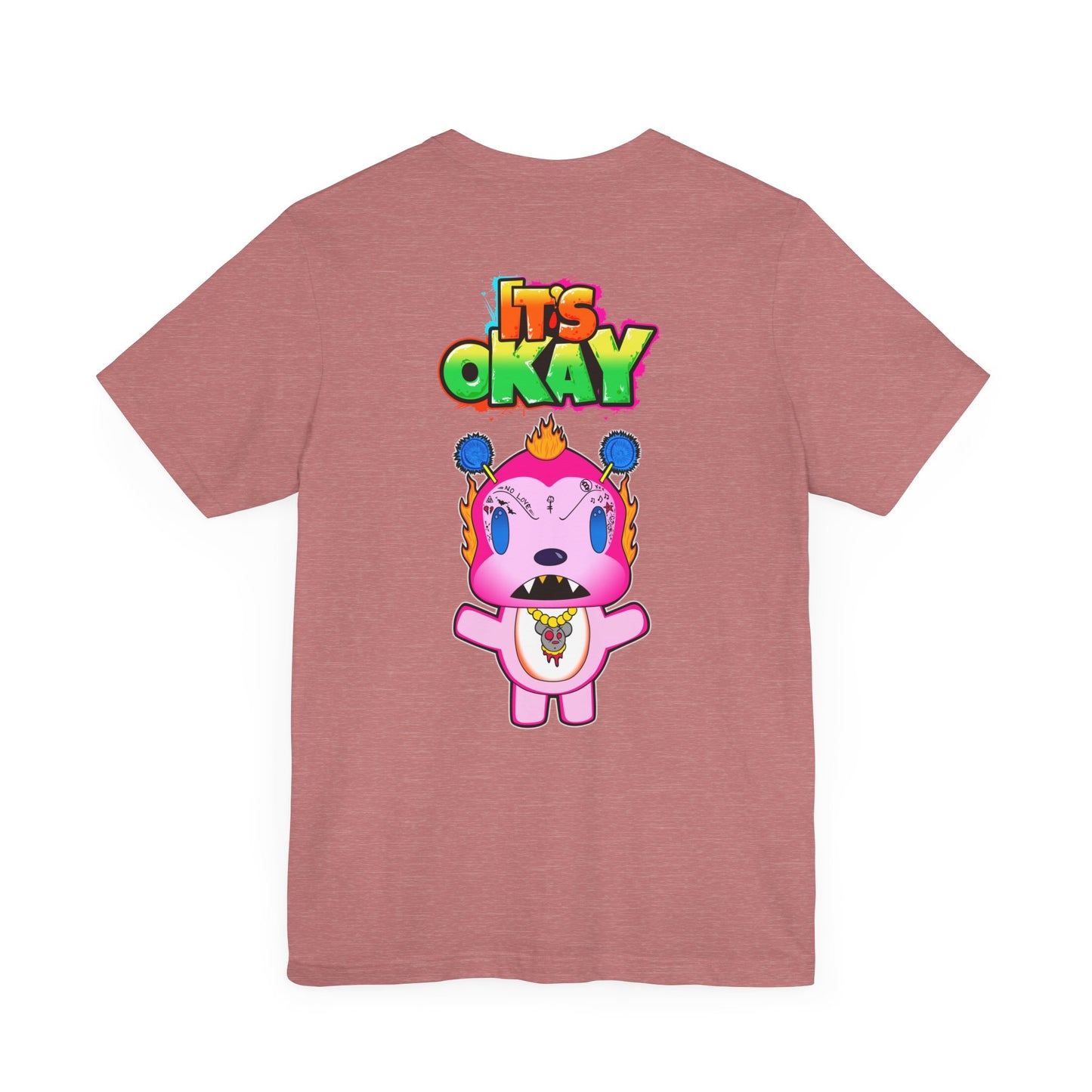 T-shirt with Koshi Bear Logo and  Phu from the It's Okay Collection