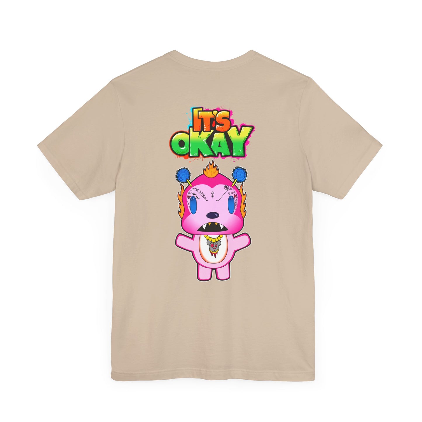 T-shirt with Koshi Bear Logo and  Phu from the It's Okay Collection