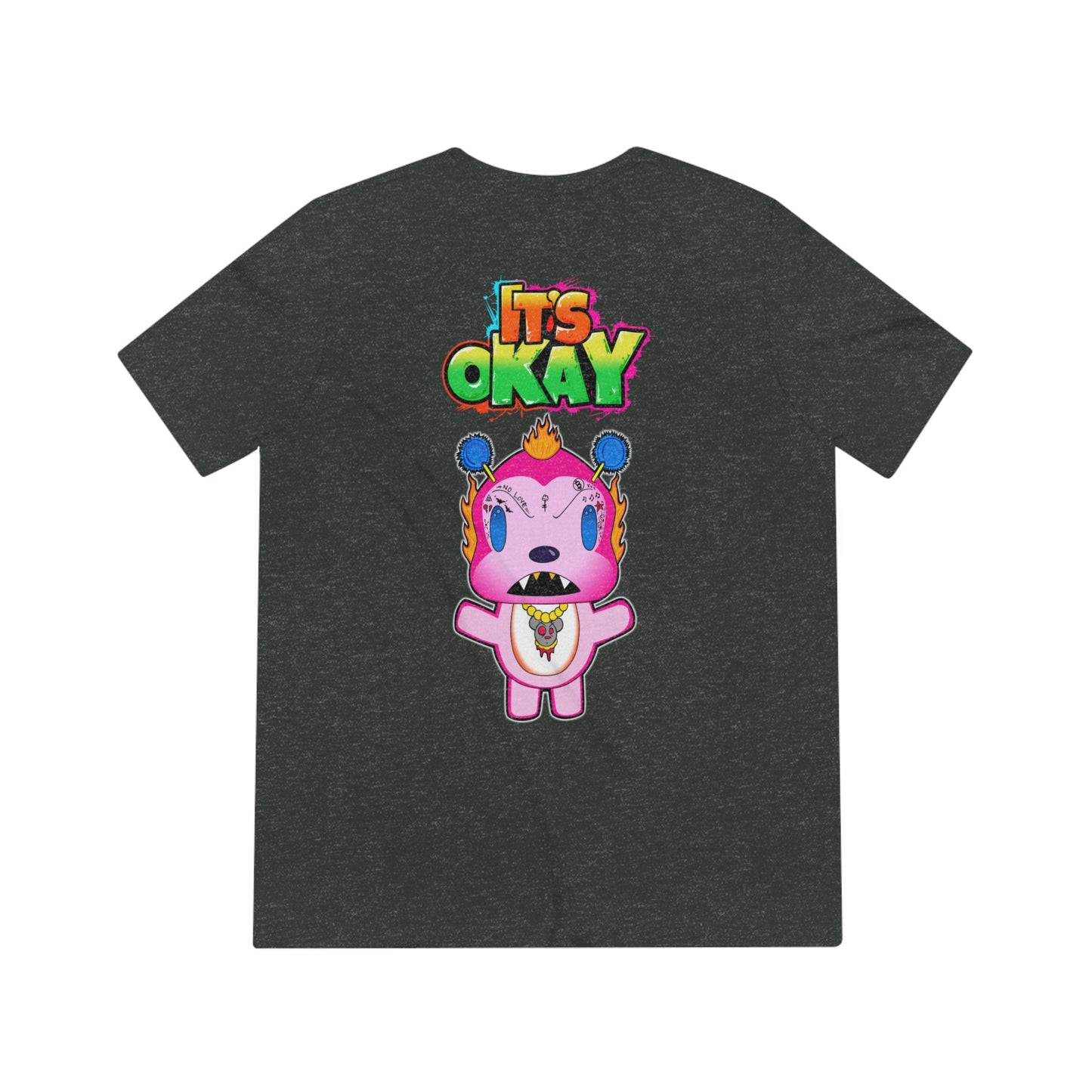 It's Okay Unisex Triblend Tee with Furioso