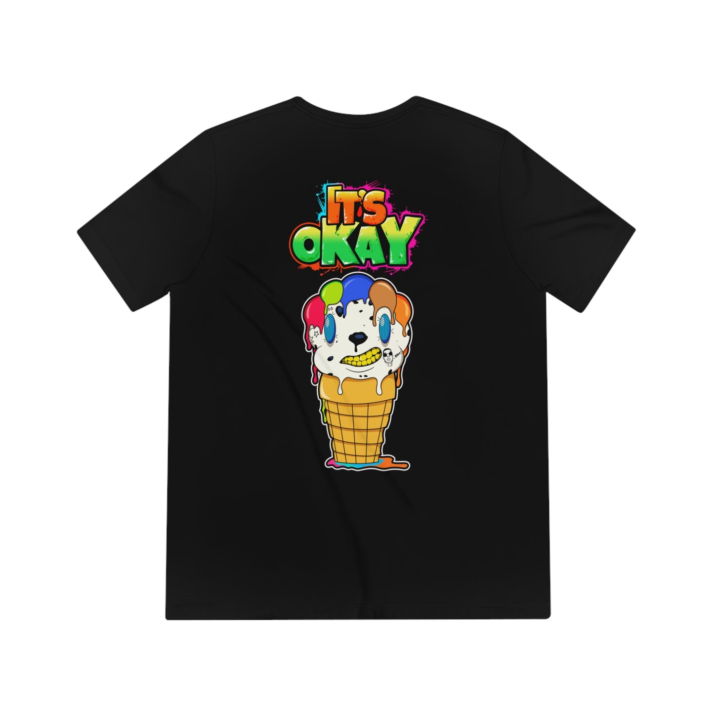 It's Okay Unisex Triblend Tee with Lil' Drippi