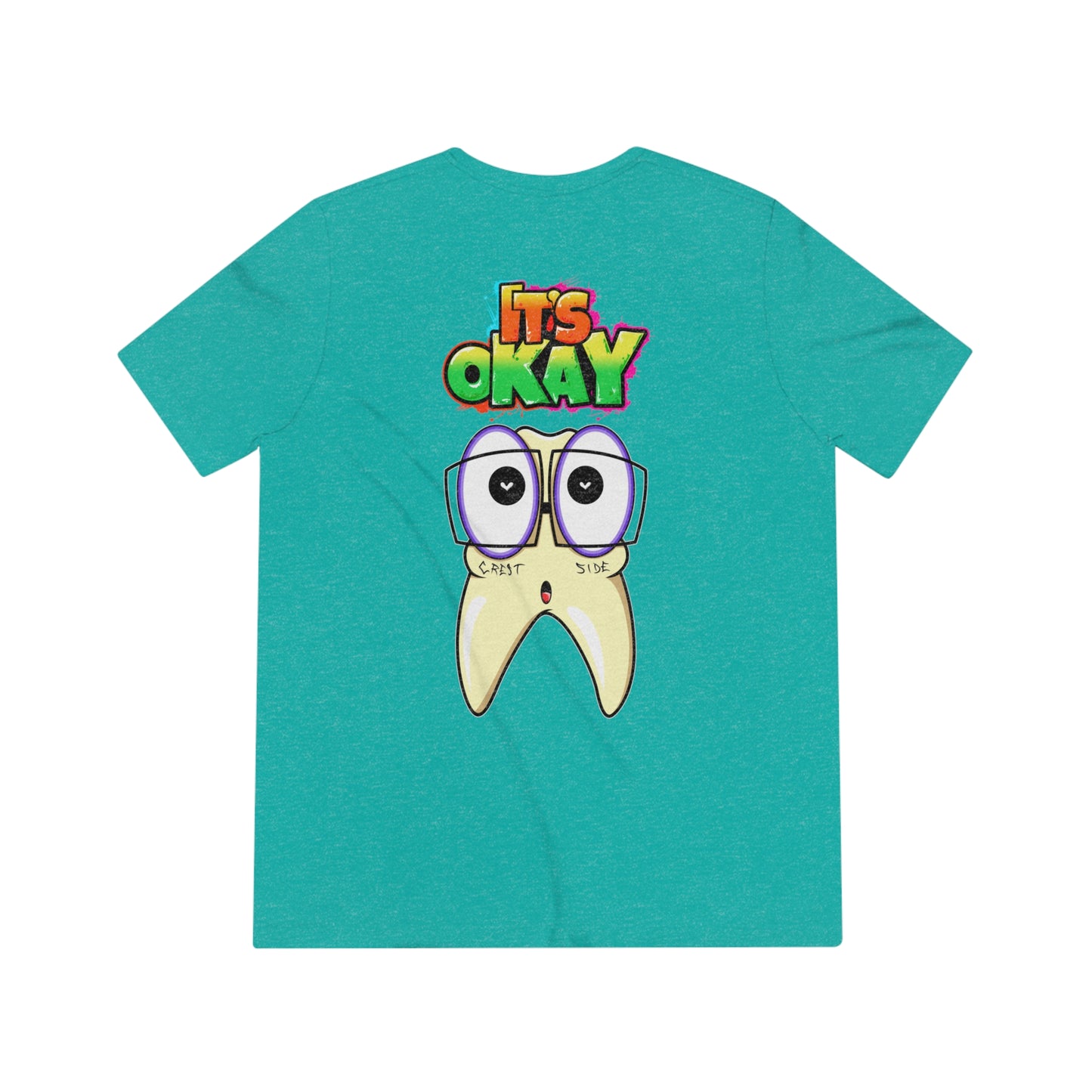 It's Okay Unisex Triblend Tee with Timmy the Tooth