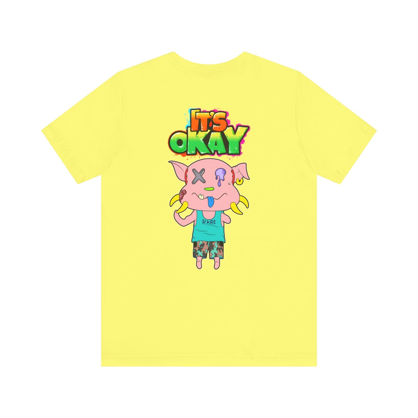 T-shirt with Koshi Bear Logo and Peasy from the It's Okay Collection