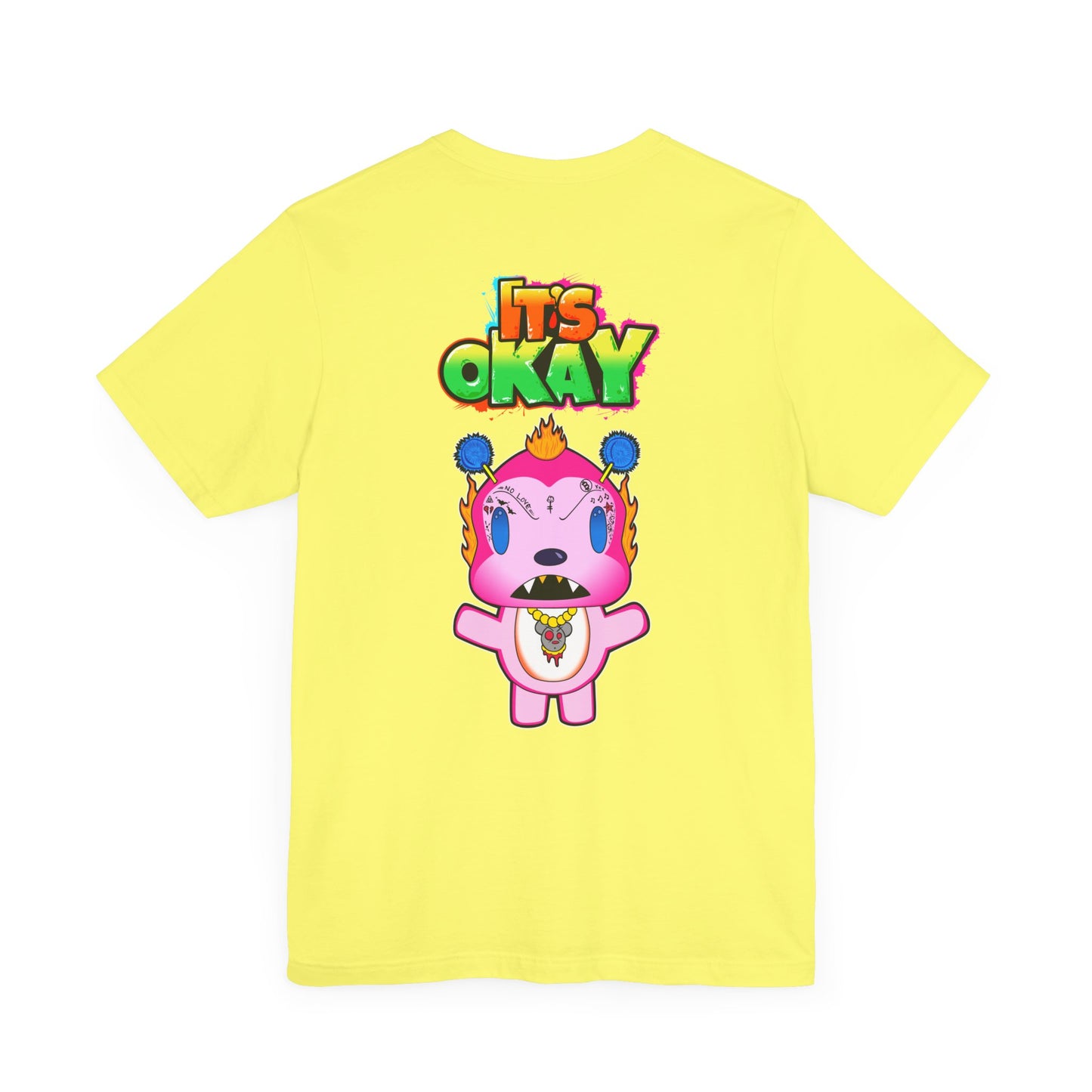 T-shirt with Koshi Bear Logo and  Phu from the It's Okay Collection