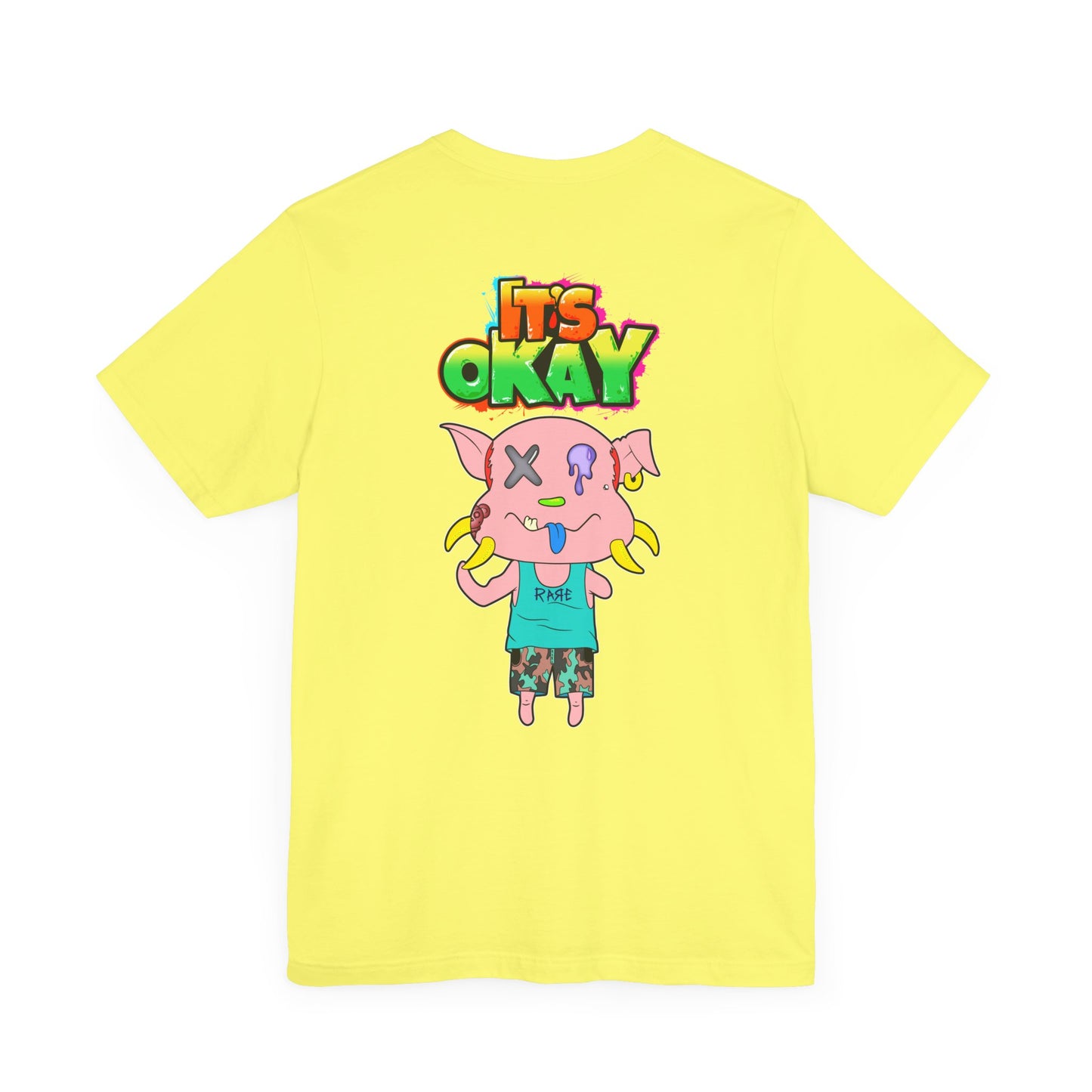 T-shirt with Koshi Bear Logo and Peasy from the It's Okay Collection