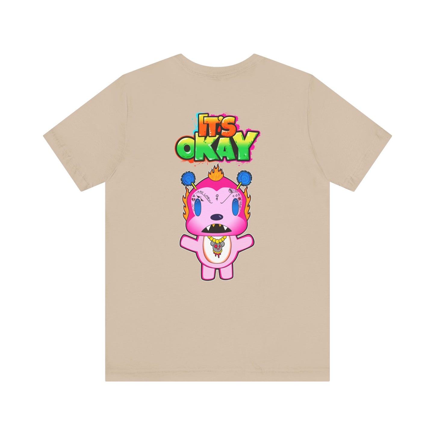 T-shirt with Koshi Bear Logo and  Phu from the It's Okay Collection