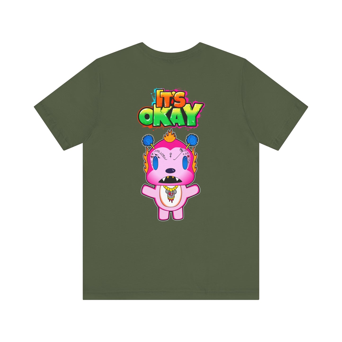 T-shirt with Koshi Bear Logo and  Phu from the It's Okay Collection