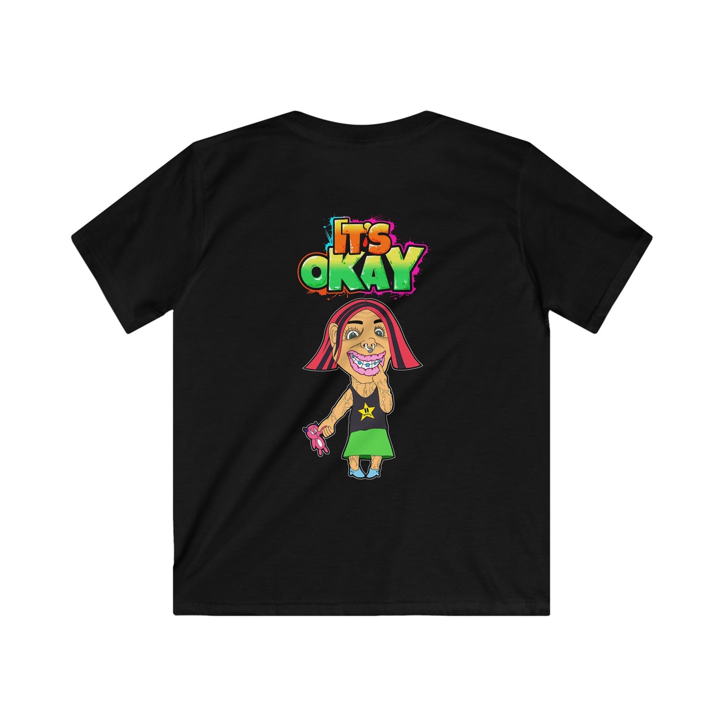 Kids Softstyle Tee with the Andy From the It's okay collection