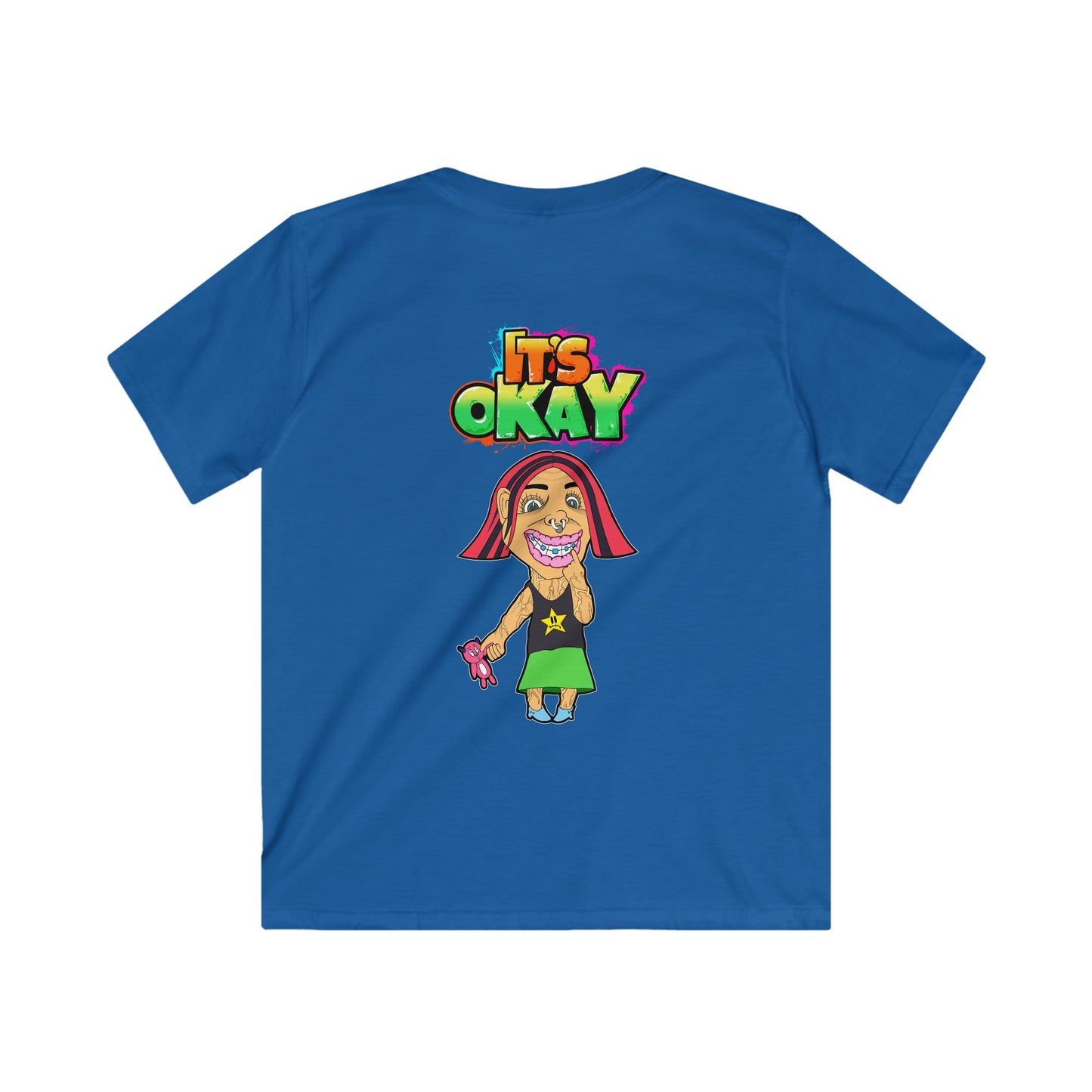 Kids Softstyle Tee with the Andy From the It's okay collection