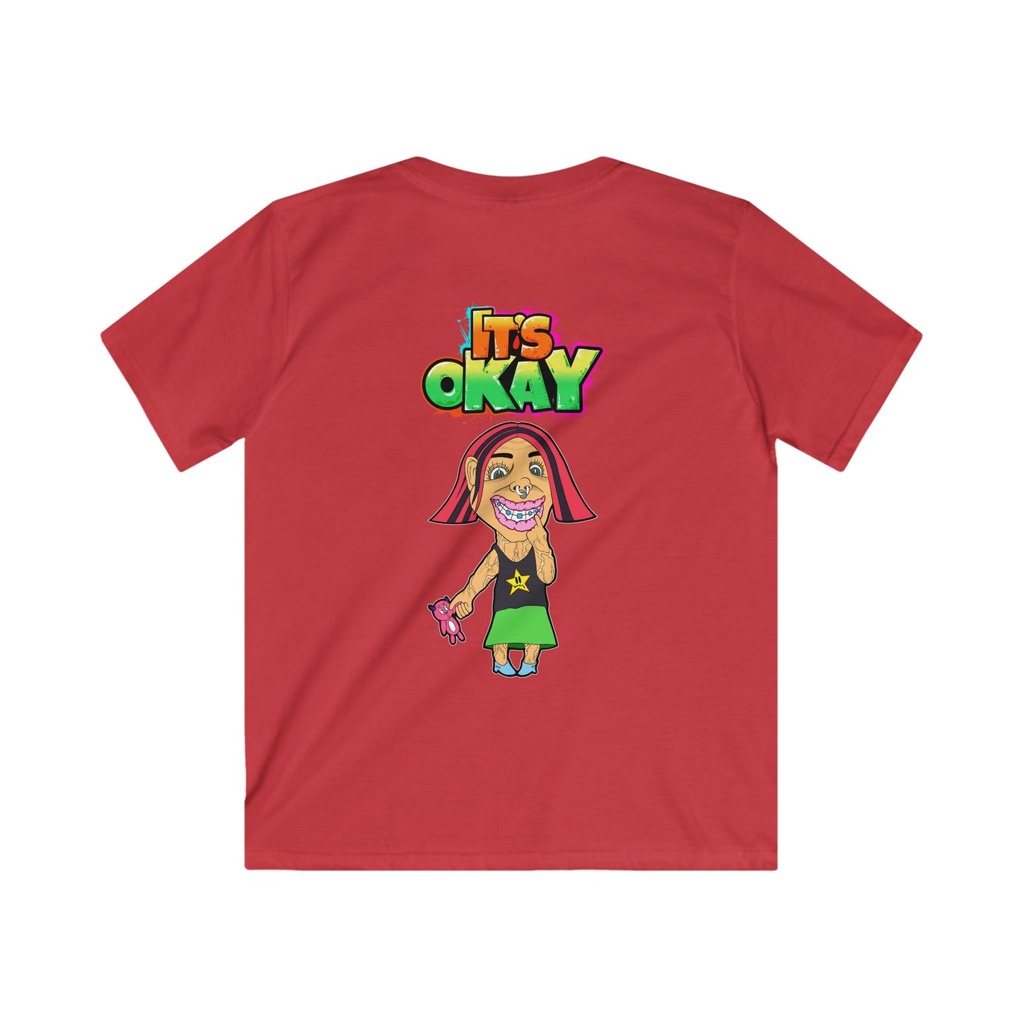 Kids Softstyle Tee with the Andy From the It's okay collection