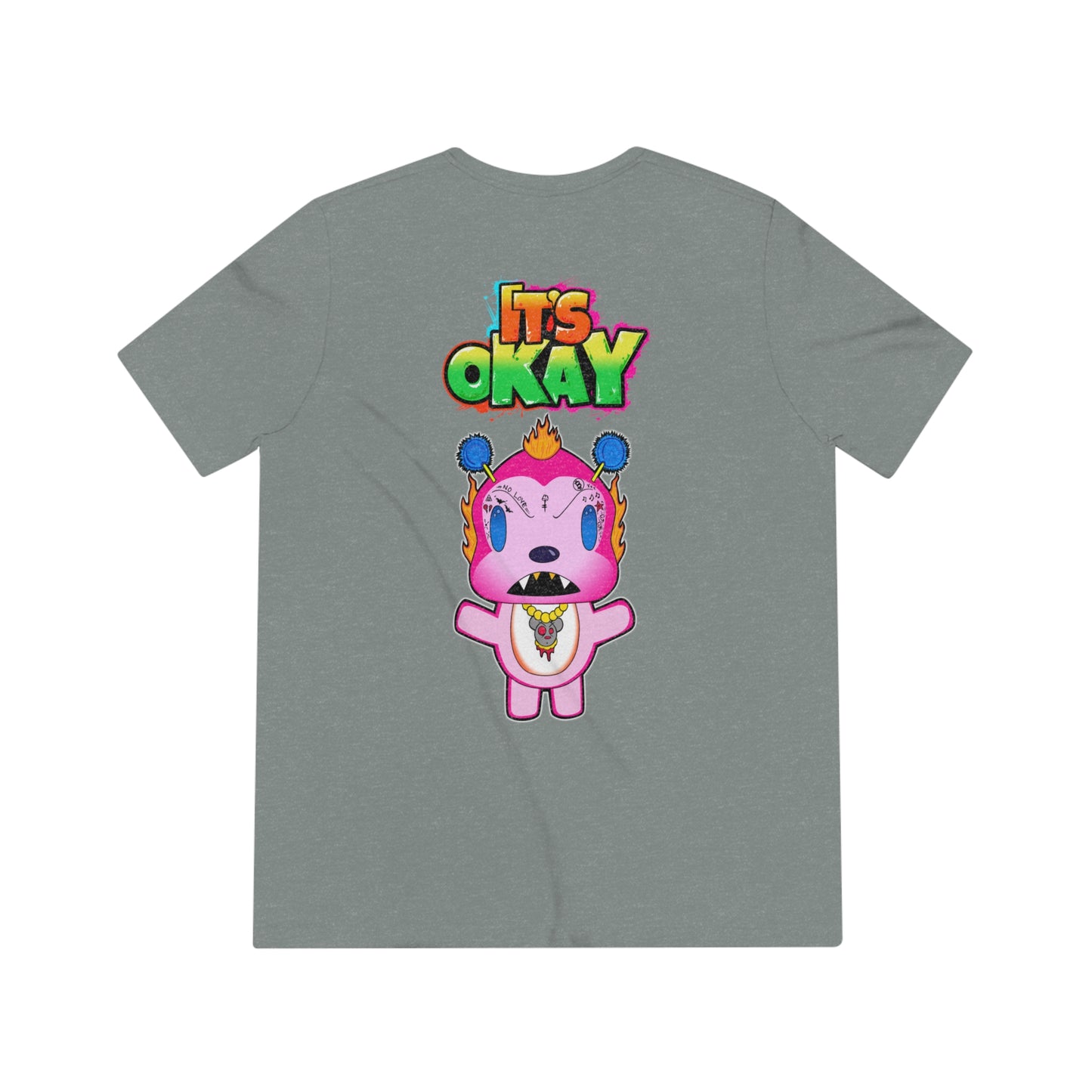 It's Okay Unisex Triblend Tee with Furioso