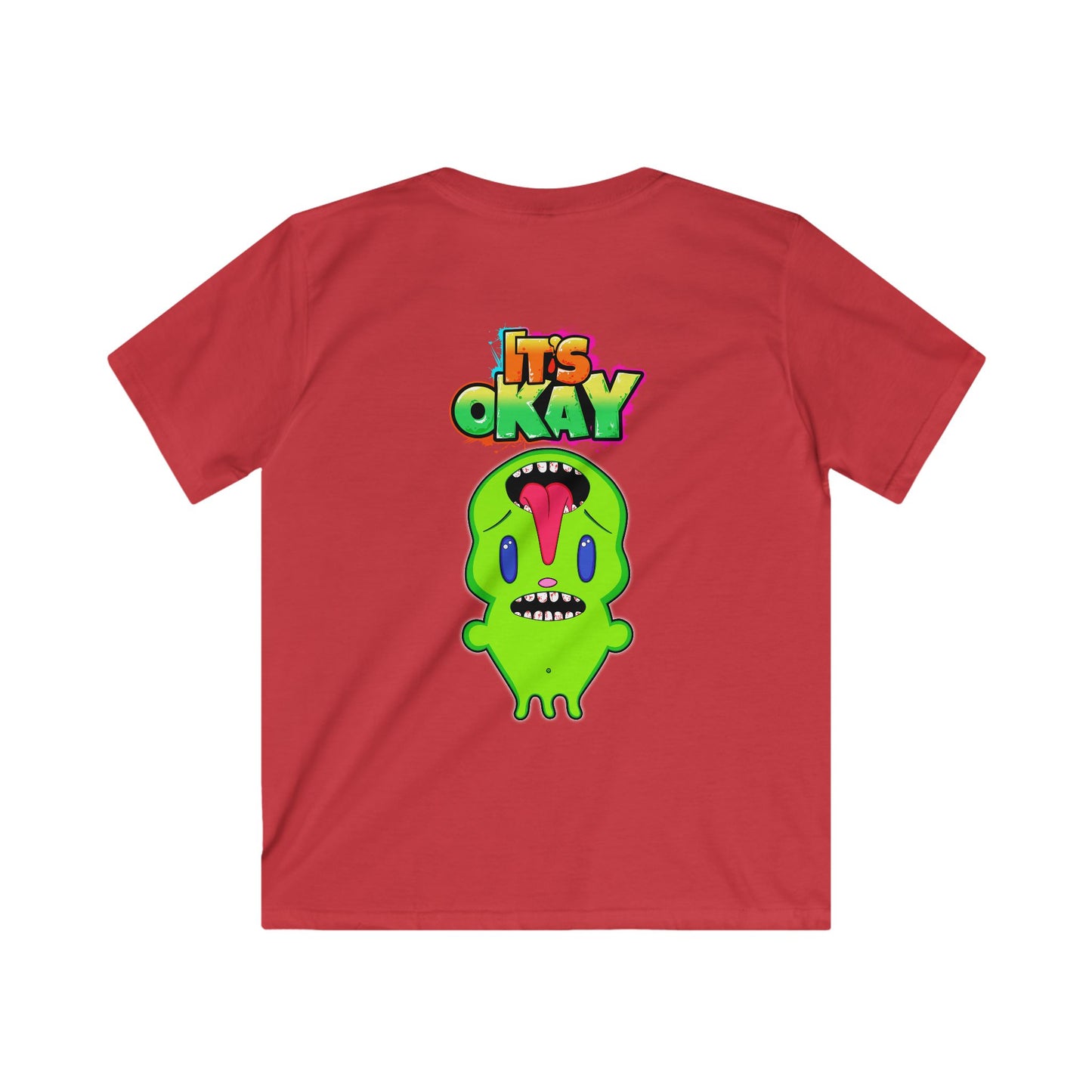 Kids Softstyle Tee with the Character Phutie From the It's okay collection