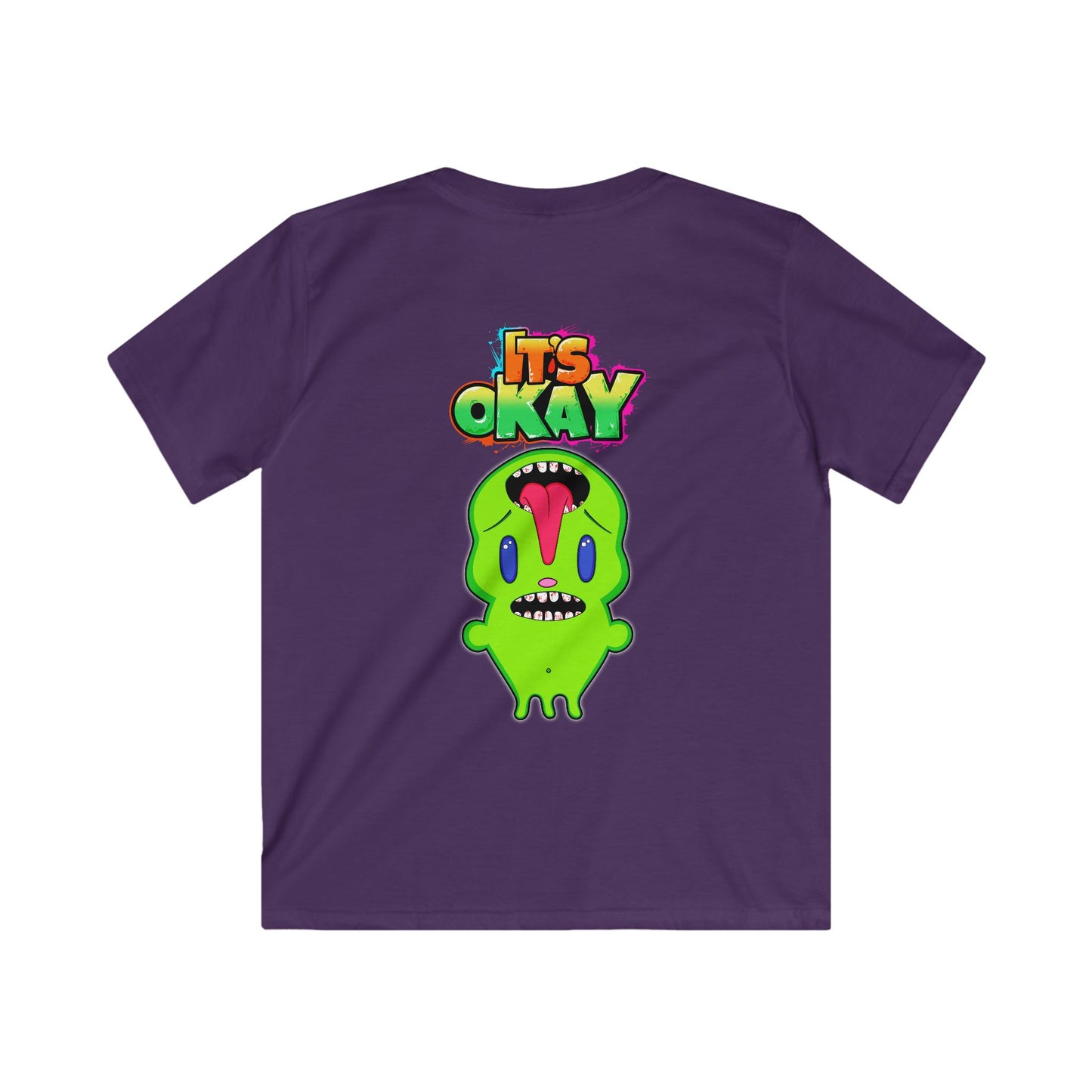 Kids Softstyle Tee with the Character Phutie From the It's okay collection