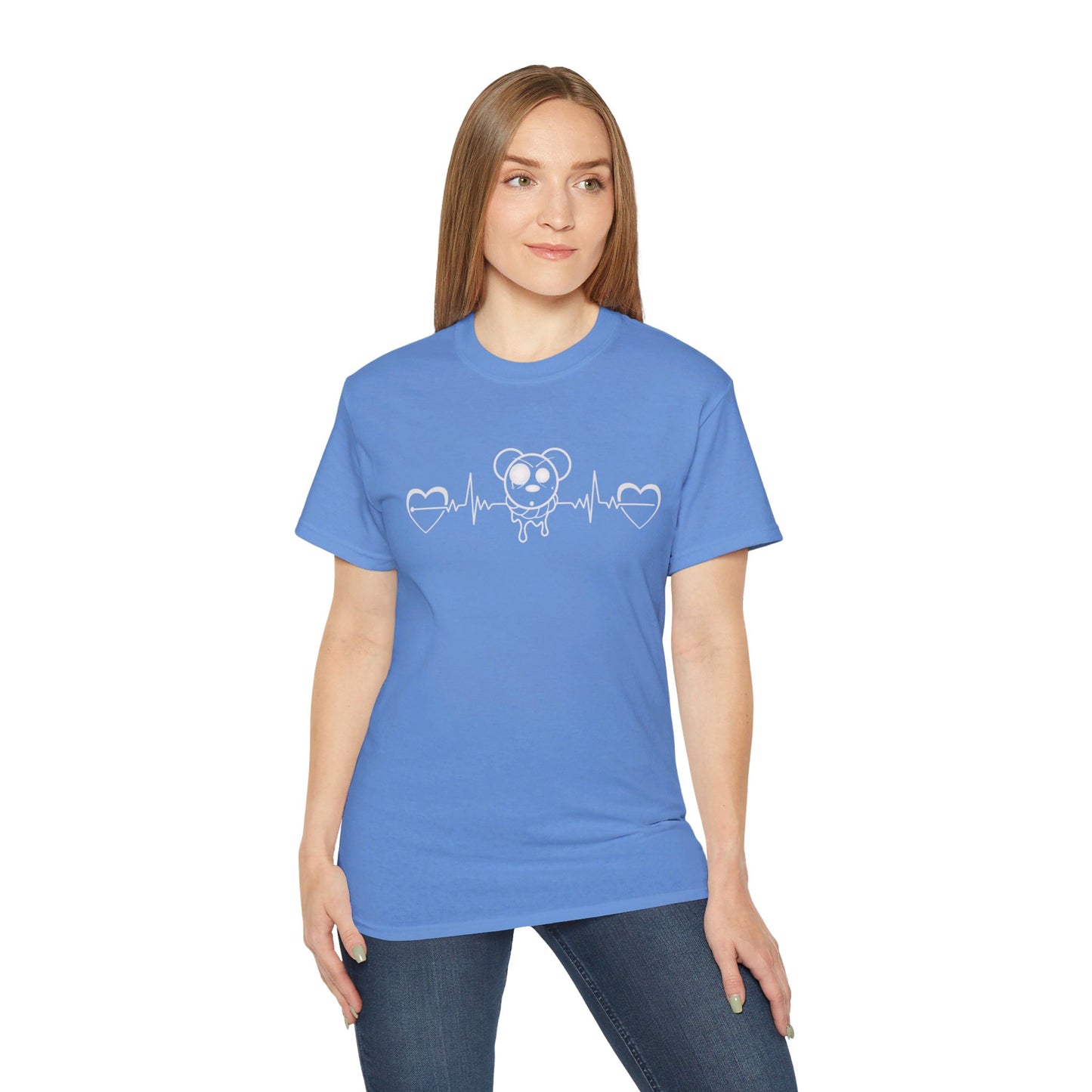 Heart EKG Ultra Cotton Tee