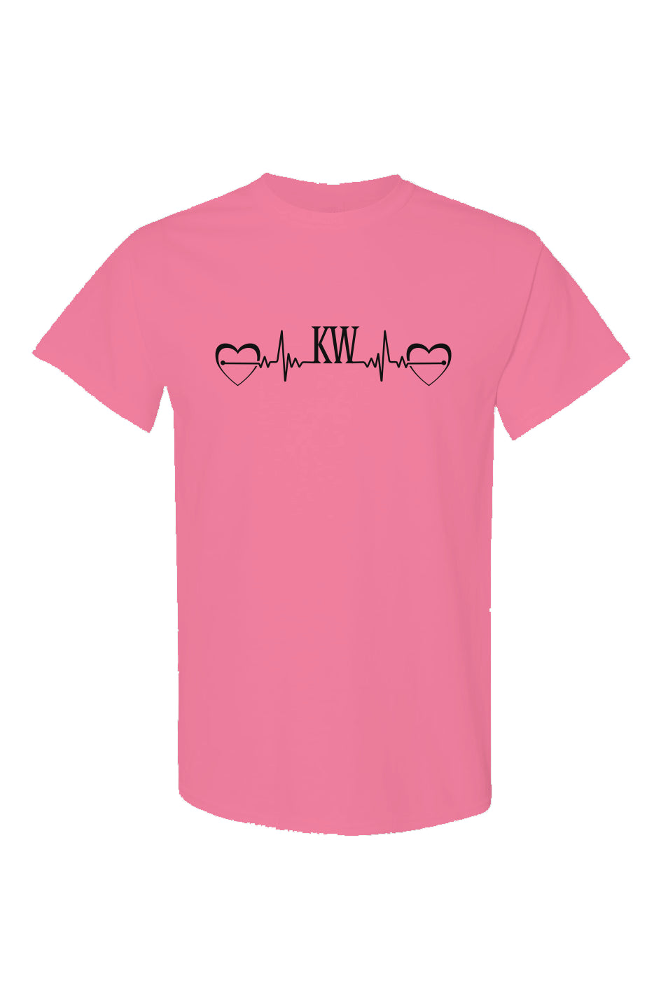 Heart EKG Neon T Shirts Pinkl