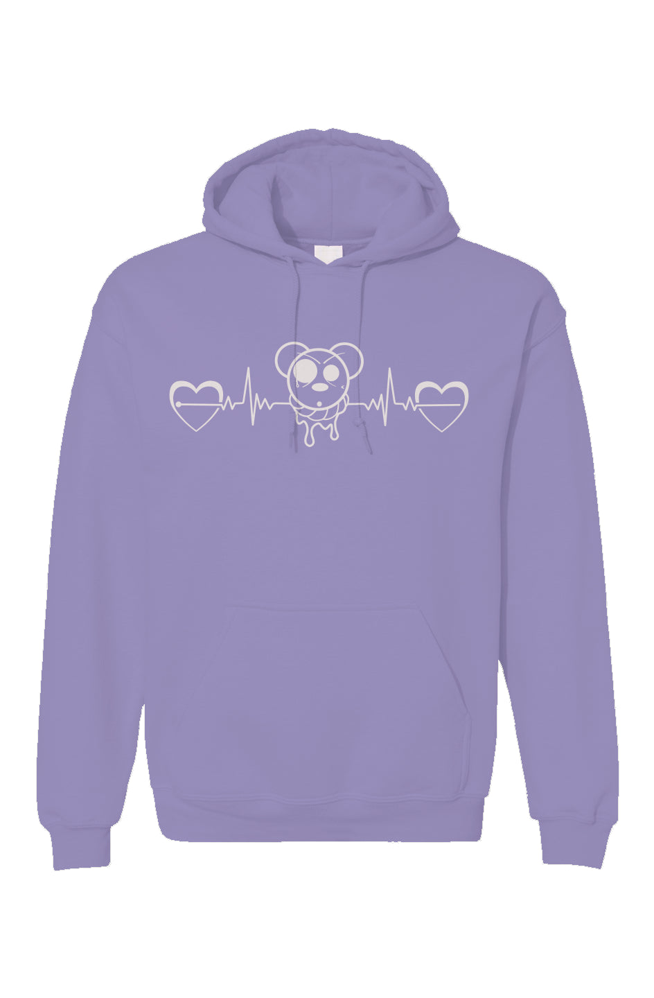 Heart EKG Hoodie (White Logo)