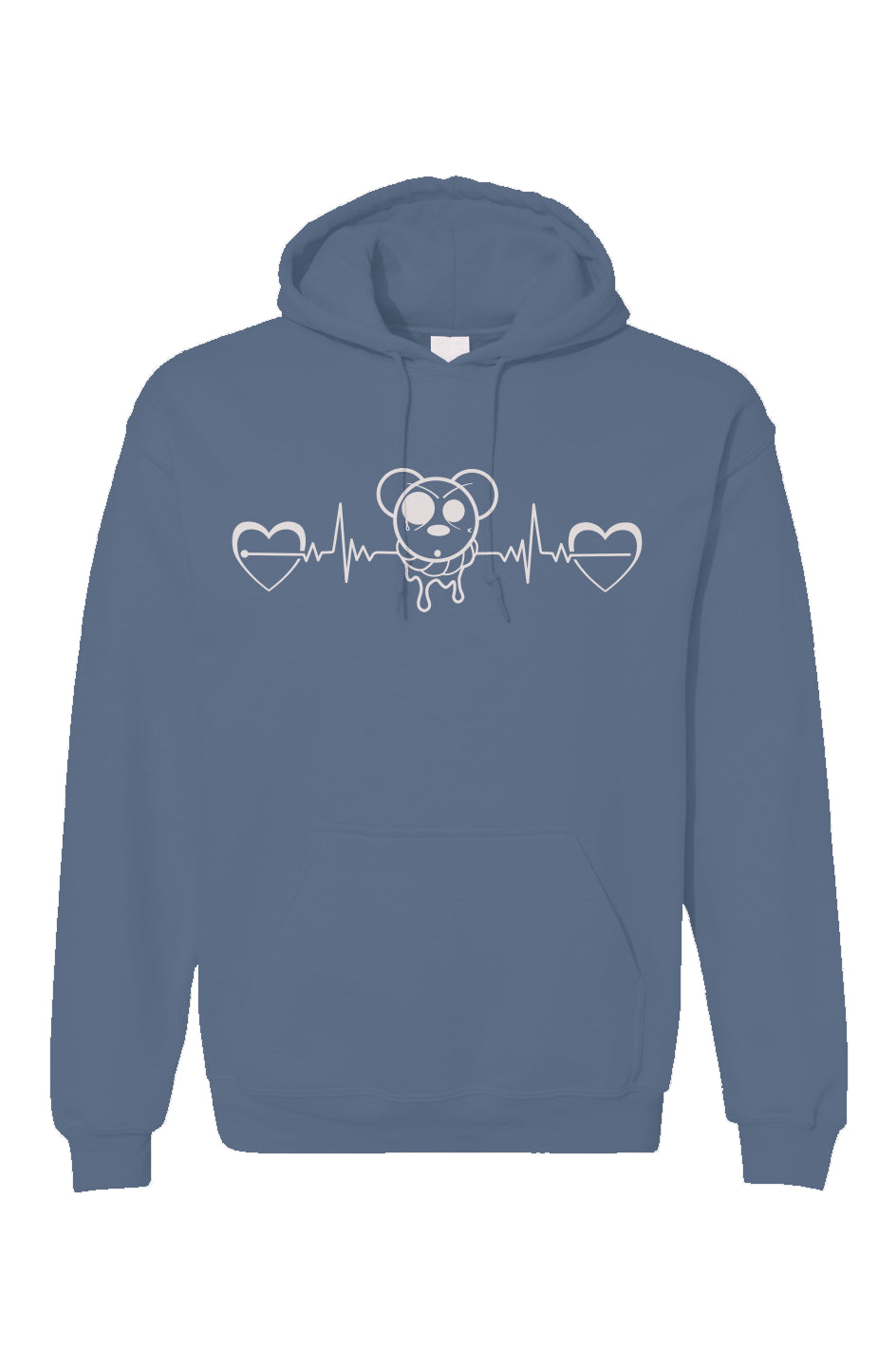 Heart EKG Hoodie (White Logo)