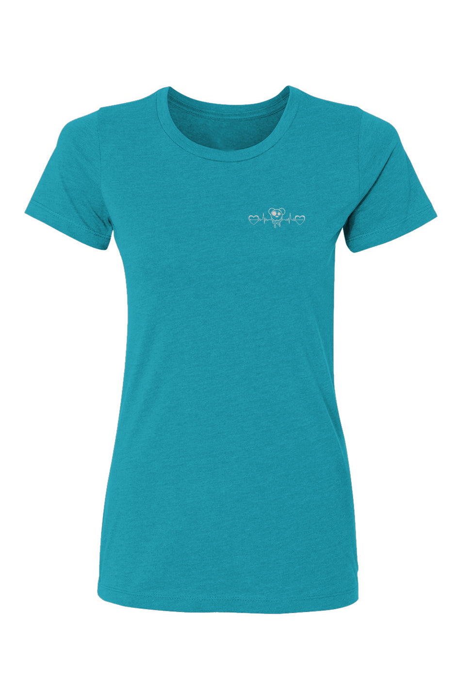 Women’s CVC T-Shirt Heart EKG