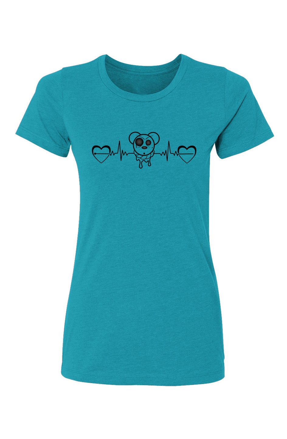 Women’s CVC T-Shirt Heart EKG