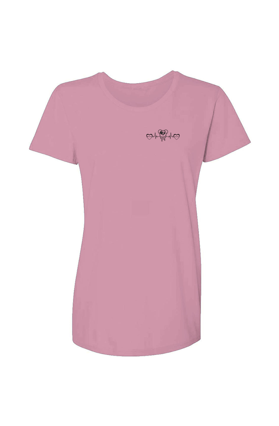 Ladies Softstyle T-Shirt Heart EKG logo