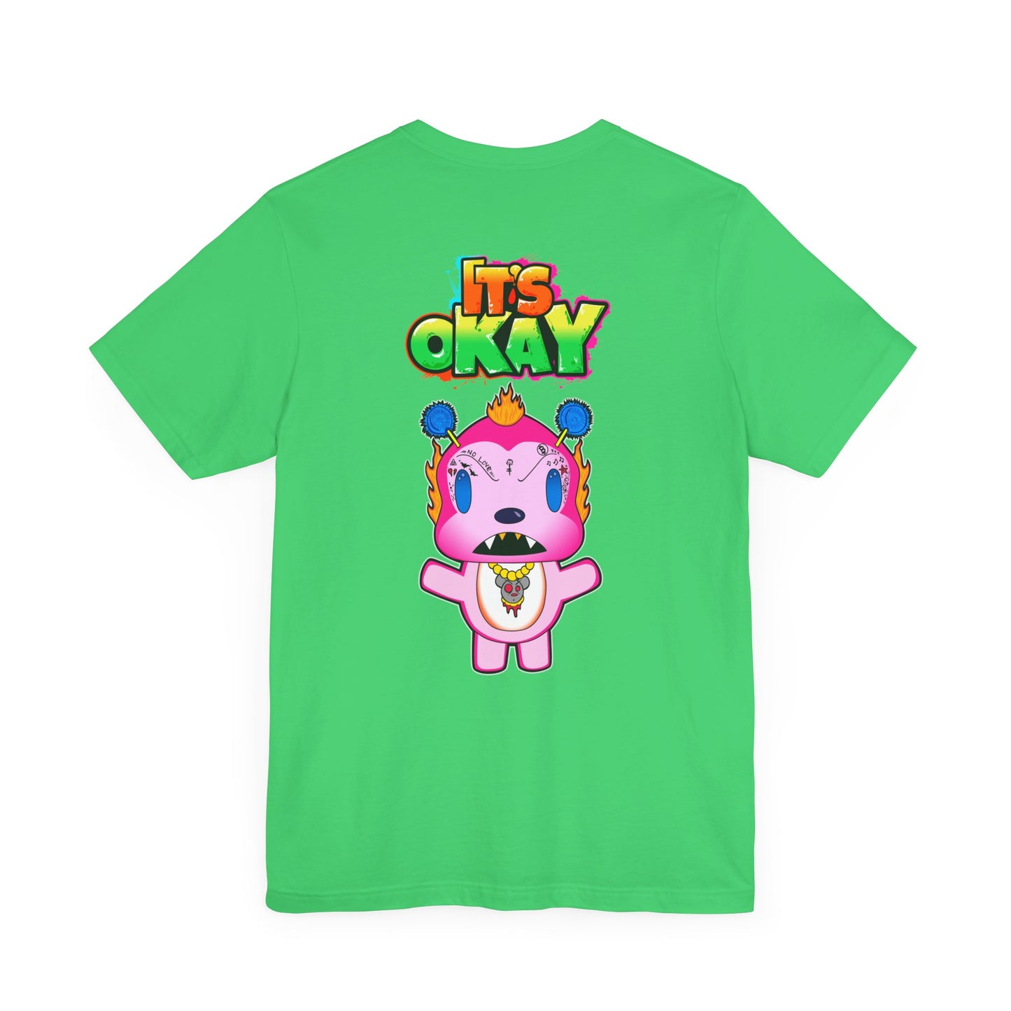 T-shirt with Koshi Bear Logo and  Phu from the It's Okay Collection