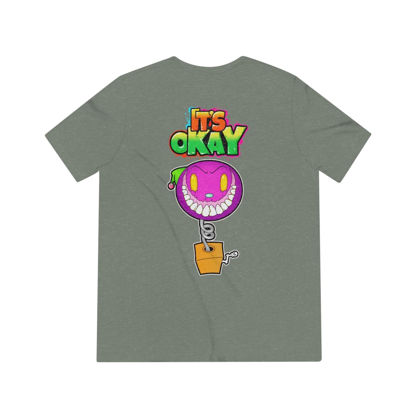 It's Okay Unisex Triblend Tee with Jack