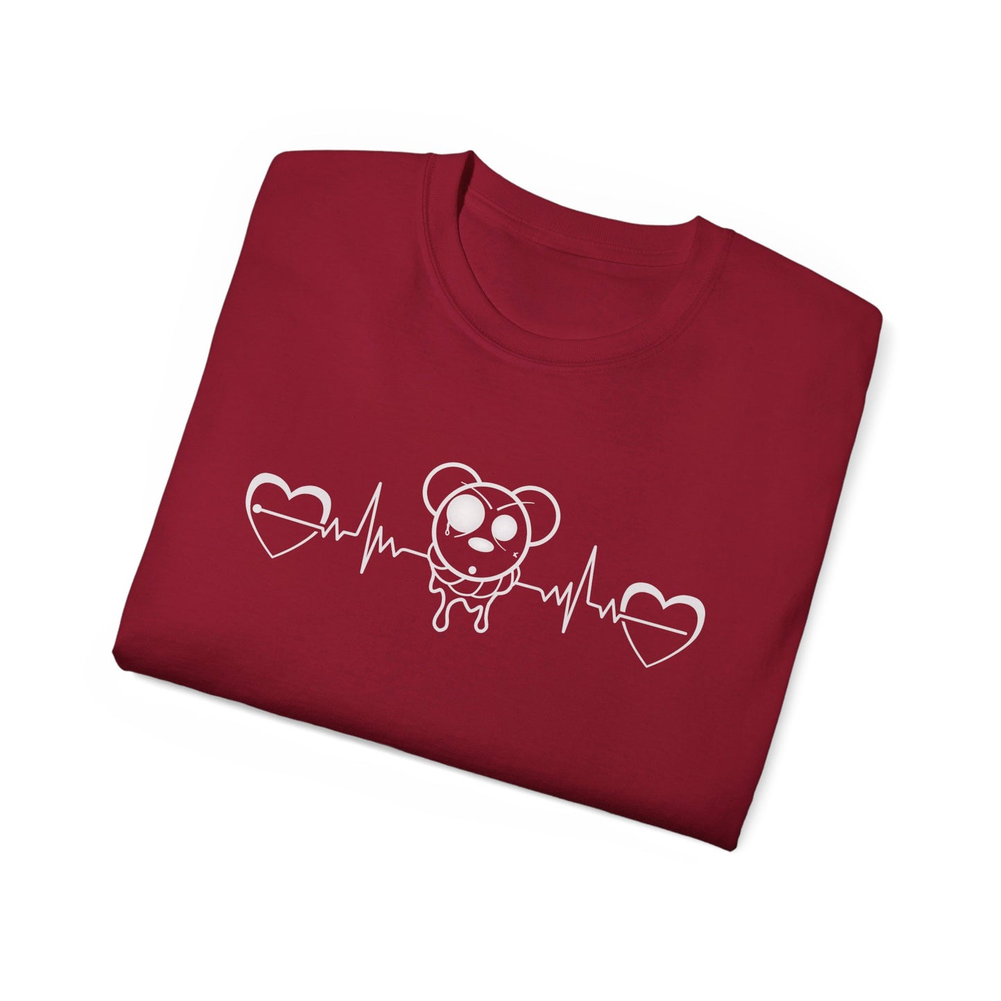 Heart EKG Ultra Cotton Tee