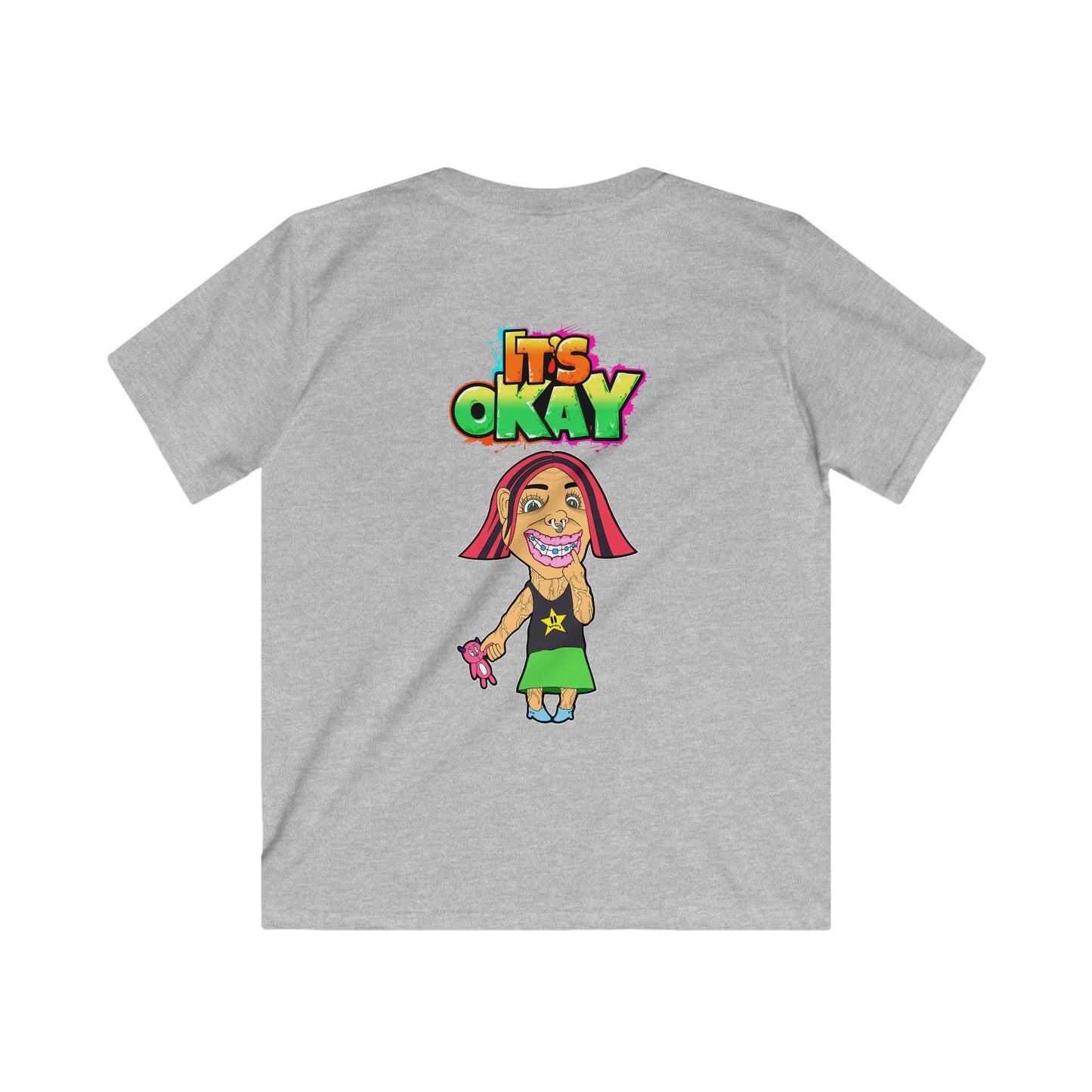 Kids Softstyle Tee with the Andy From the It's okay collection