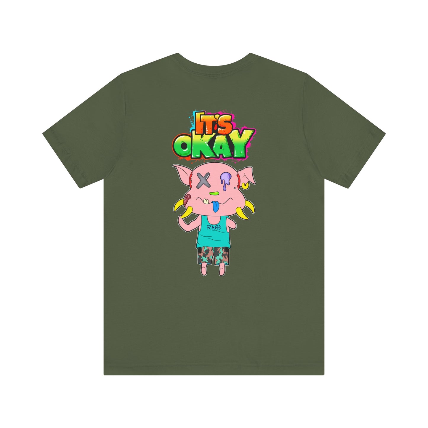 T-shirt with Koshi Bear Logo and Peasy from the It's Okay Collection