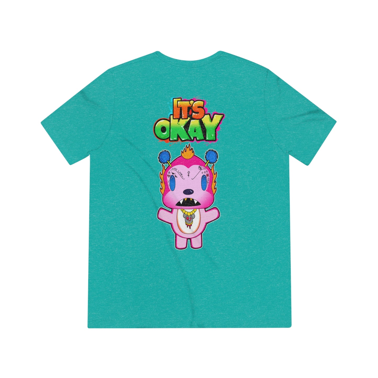 It's Okay Unisex Triblend Tee with Furioso