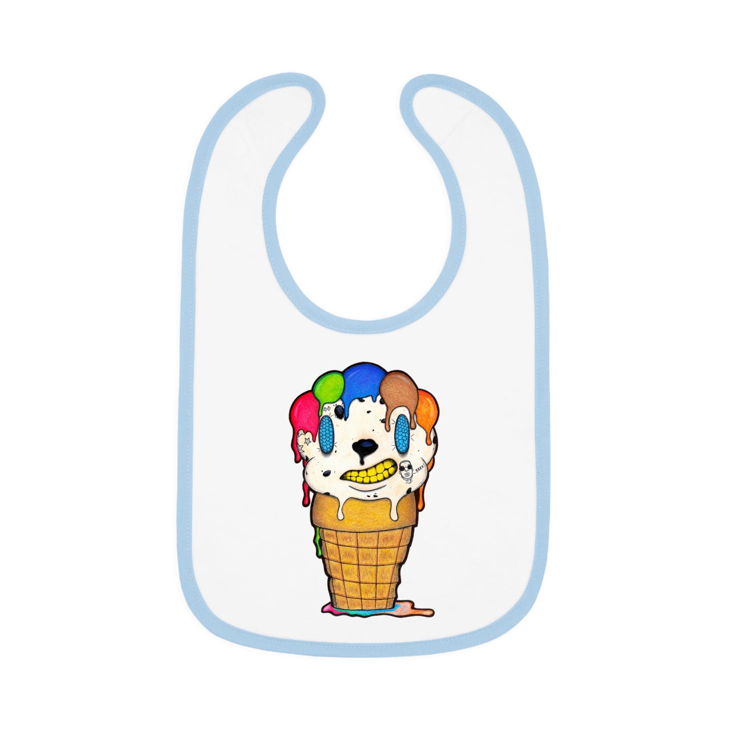 Lil Drippy The ice cream cone Baby Bib Custom Baby Bibs with Original Cartoon Characters By Koshir - Unique and Adorable Designs only at Koshir World