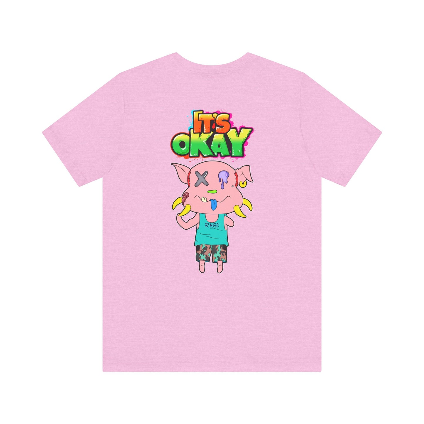 T-shirt with Koshi Bear Logo and Peasy from the It's Okay Collection