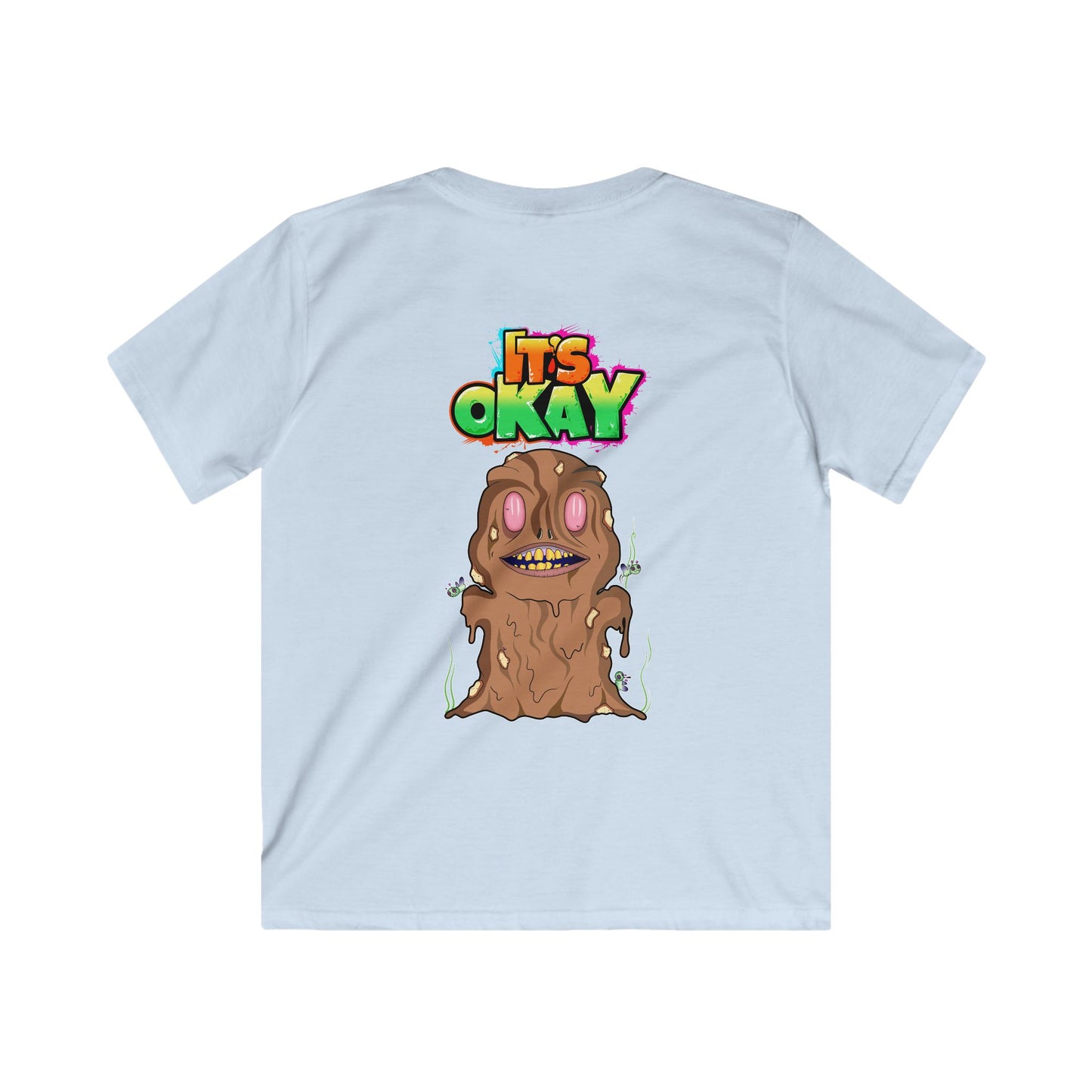 Kids Softstyle Tee with the Stink Monster From the It's okay collection