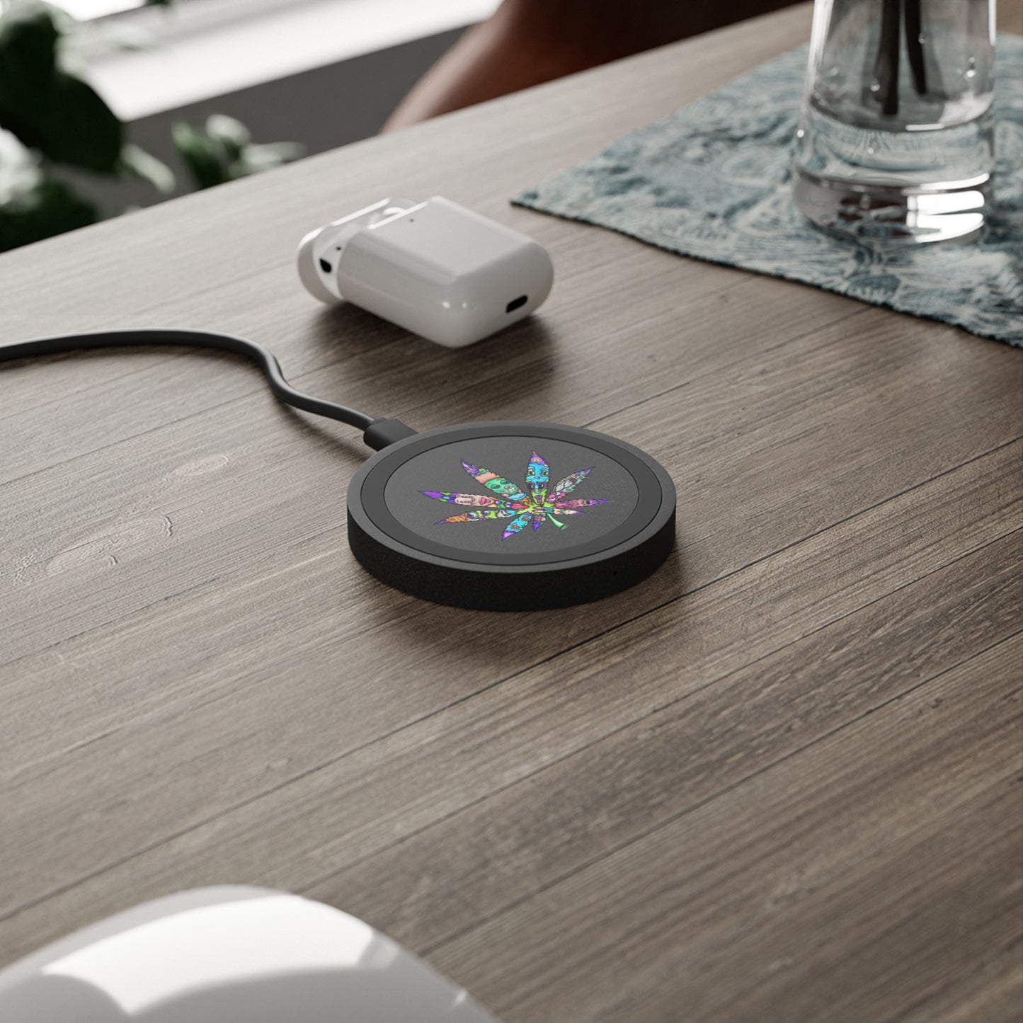 Koshir World Wireless Charger Cannabis Leaf