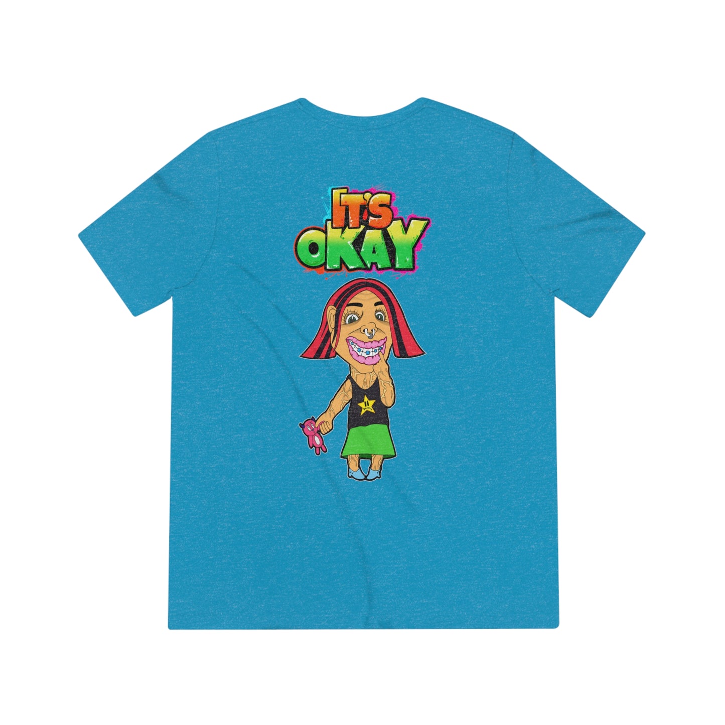 It's Okay Unisex Triblend Tee with Andy