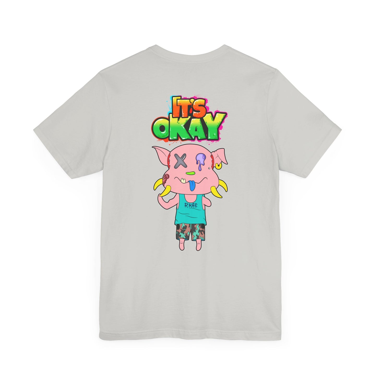 T-shirt with Koshi Bear Logo and Peasy from the It's Okay Collection