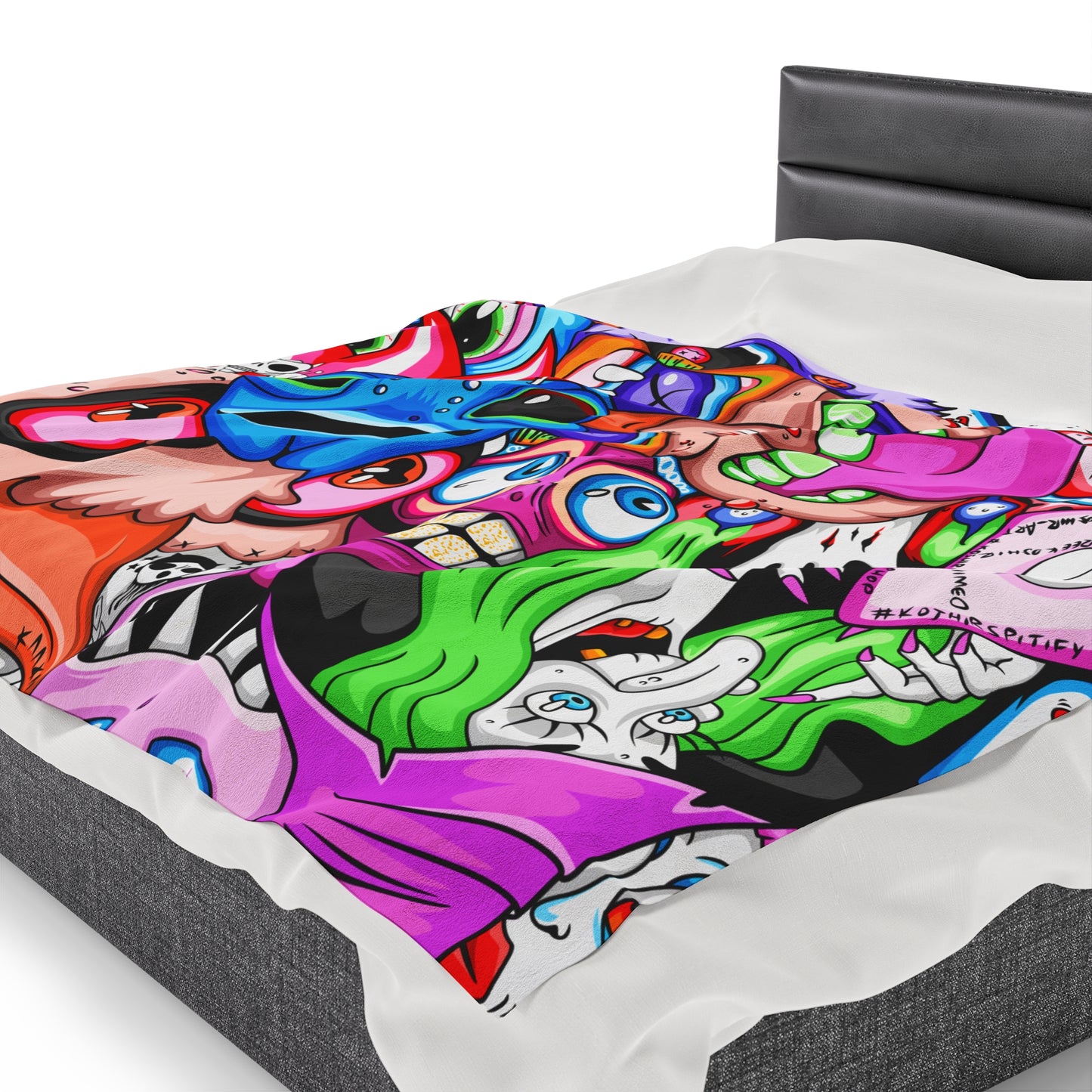 Colorful Collage Blanket by artist Koshir