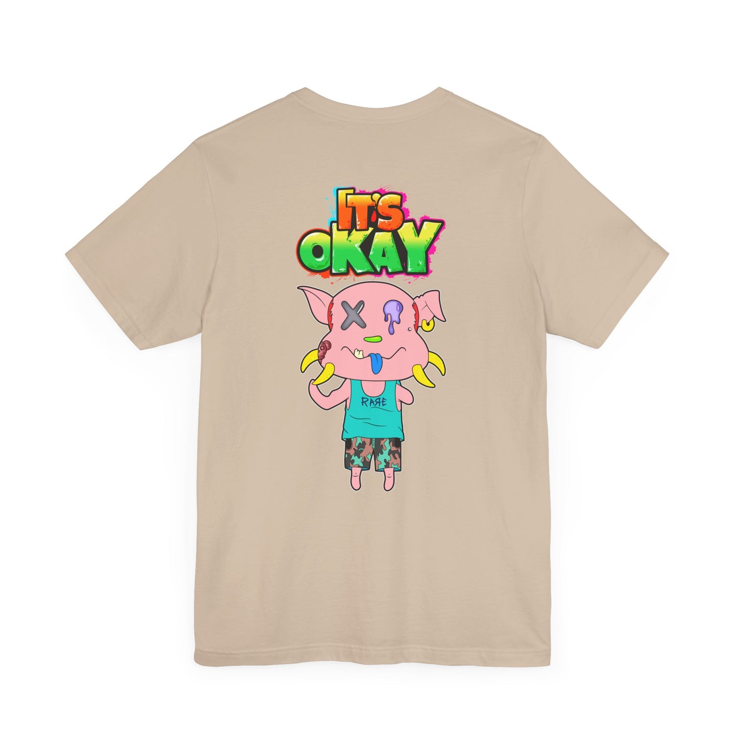 T-shirt with Koshi Bear Logo and Peasy from the It's Okay Collection