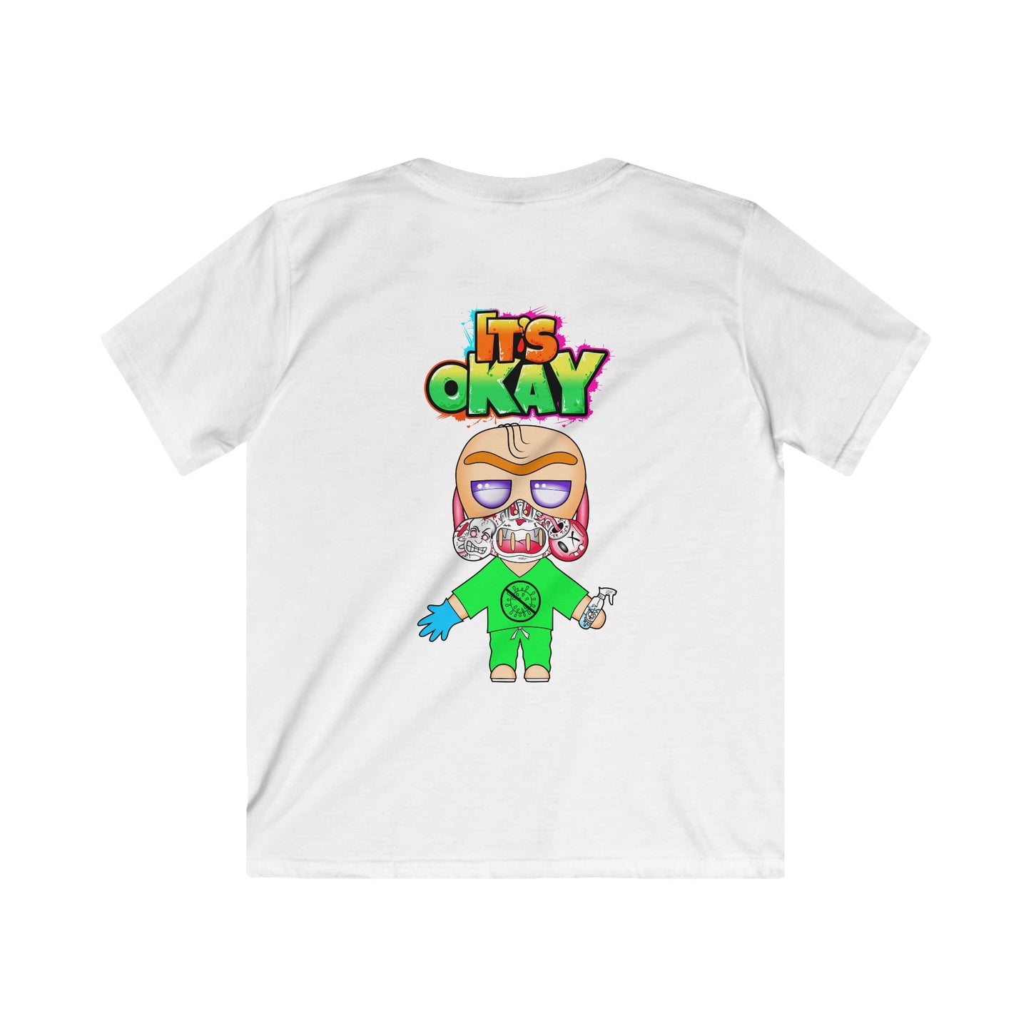 Kids Softstyle Tee with The character  Mr. Rucci From the It's okay collection